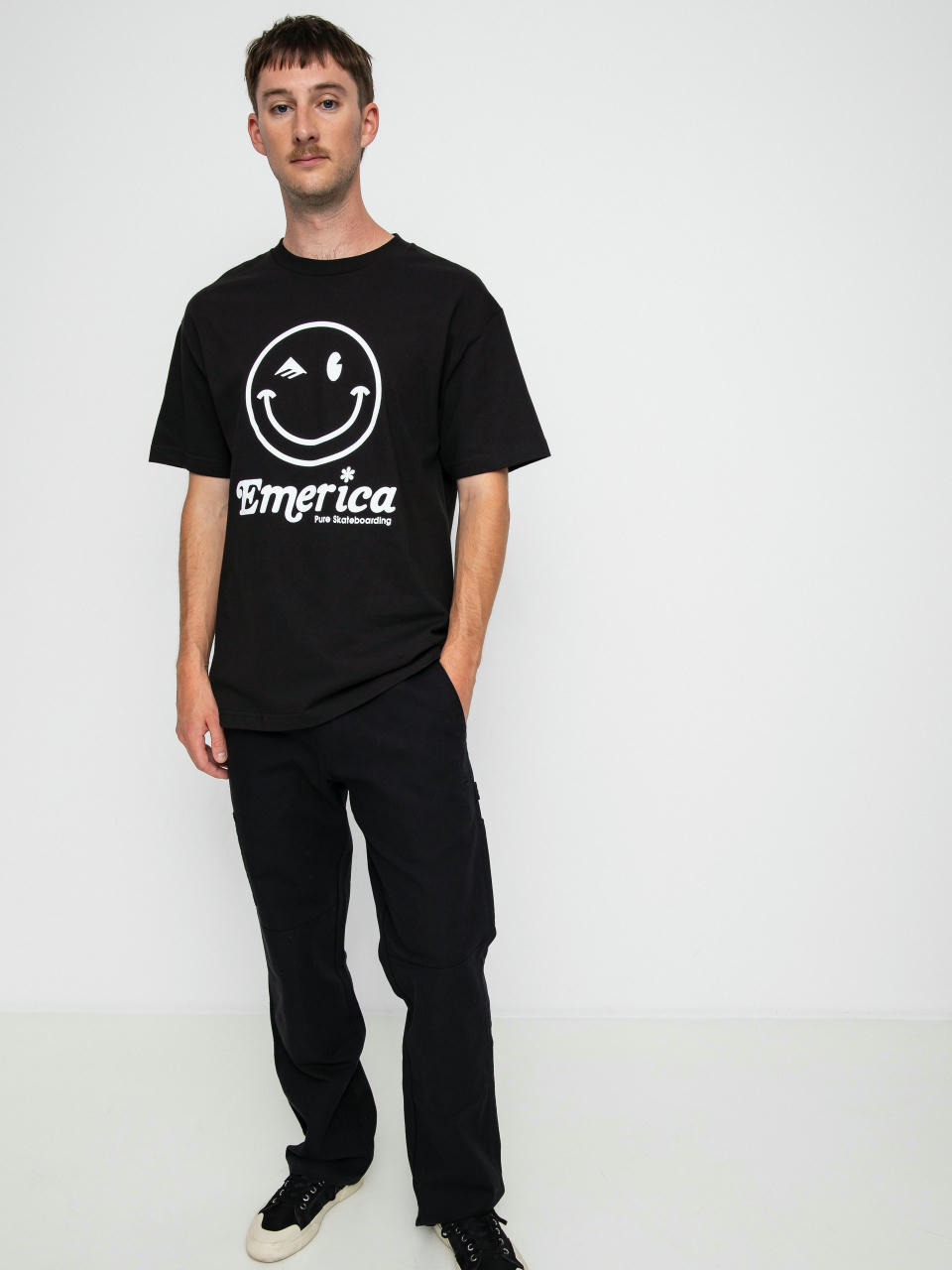 Emerica Happy Face T-shirt (black)