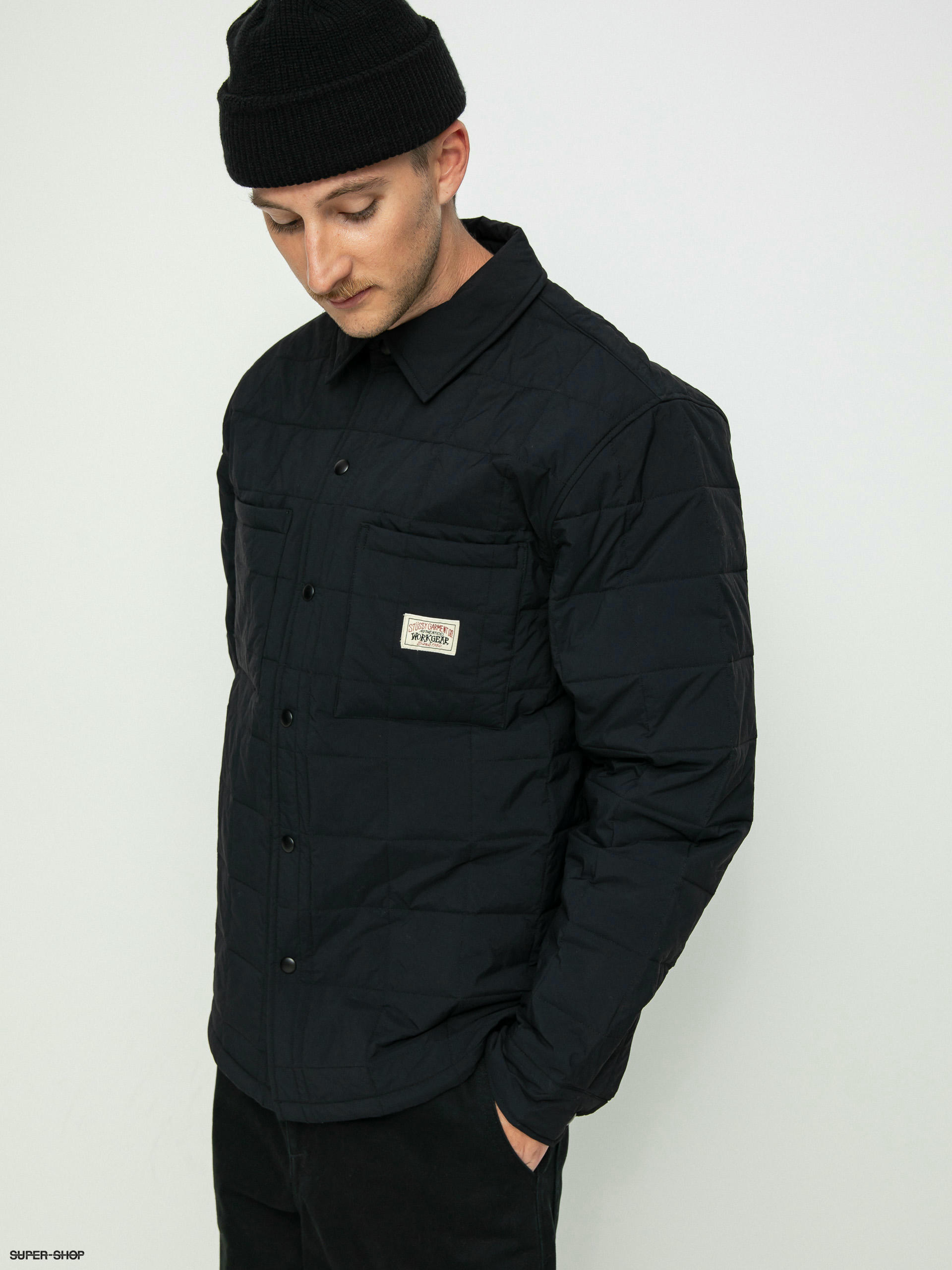 Stussy Quilted Fatigue Shirt (black)