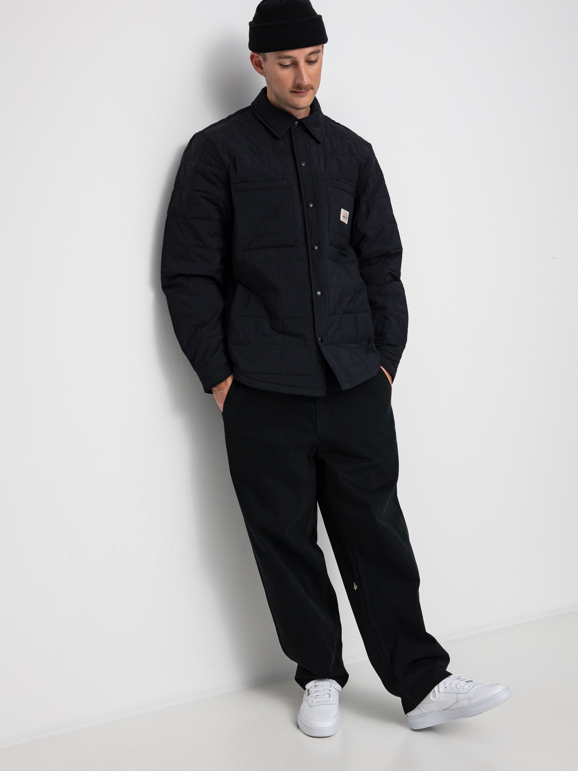 Stussy Quilted Fatigue Shirt (black)
