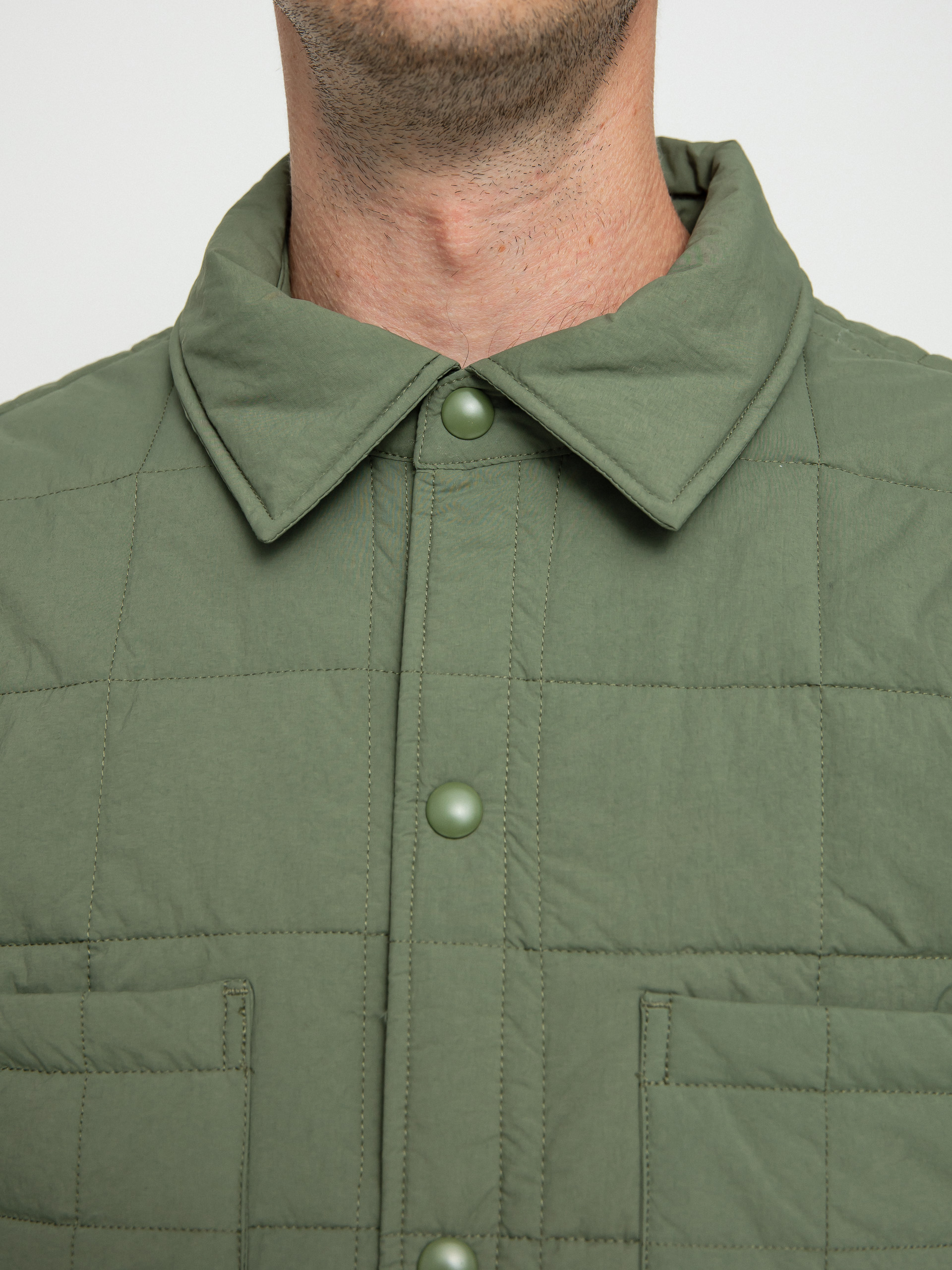 Stussy Quilted Fatigue Shirt - green (green)