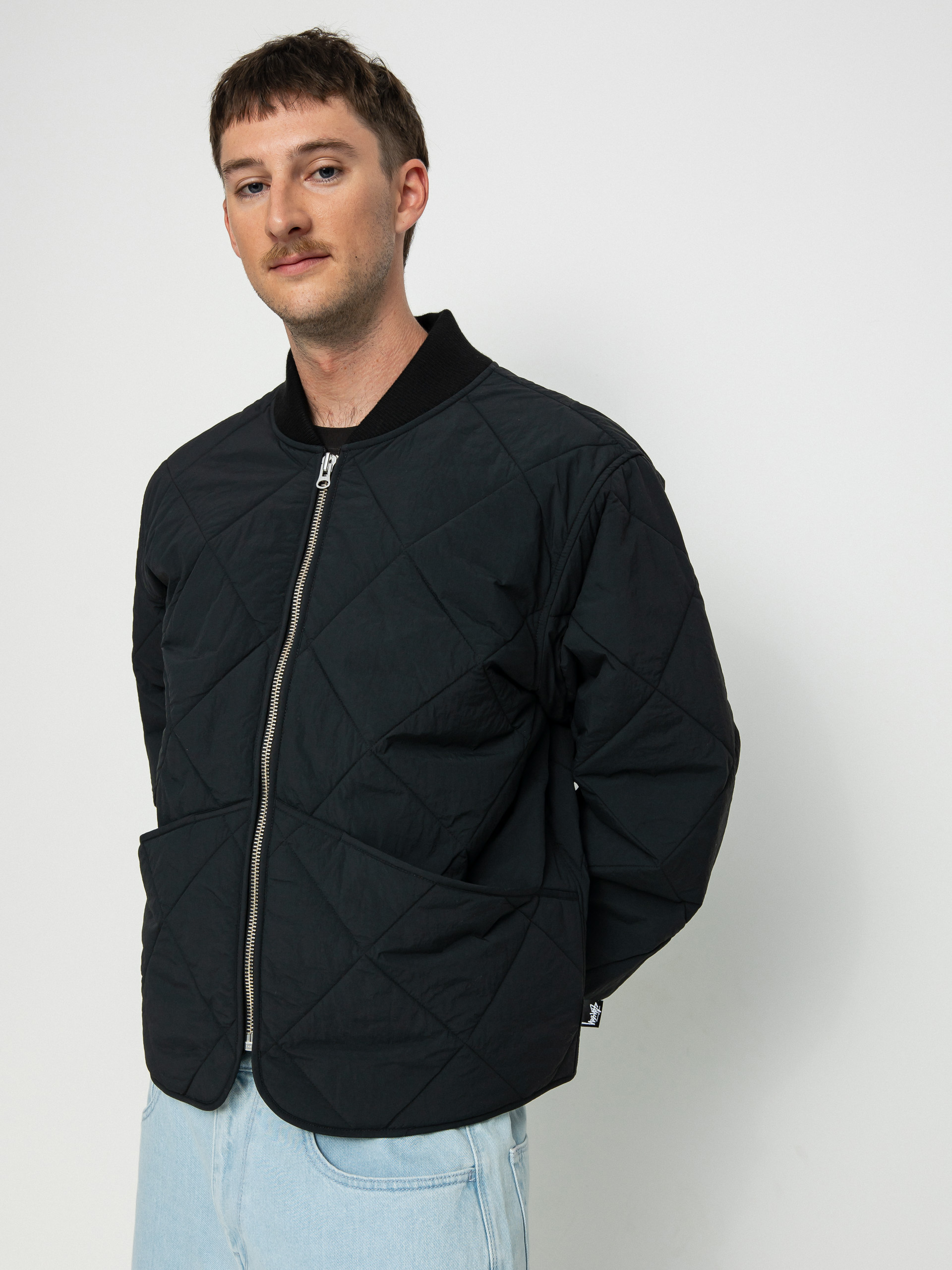 Stussy Dice Quilted Liner Jacket (black)