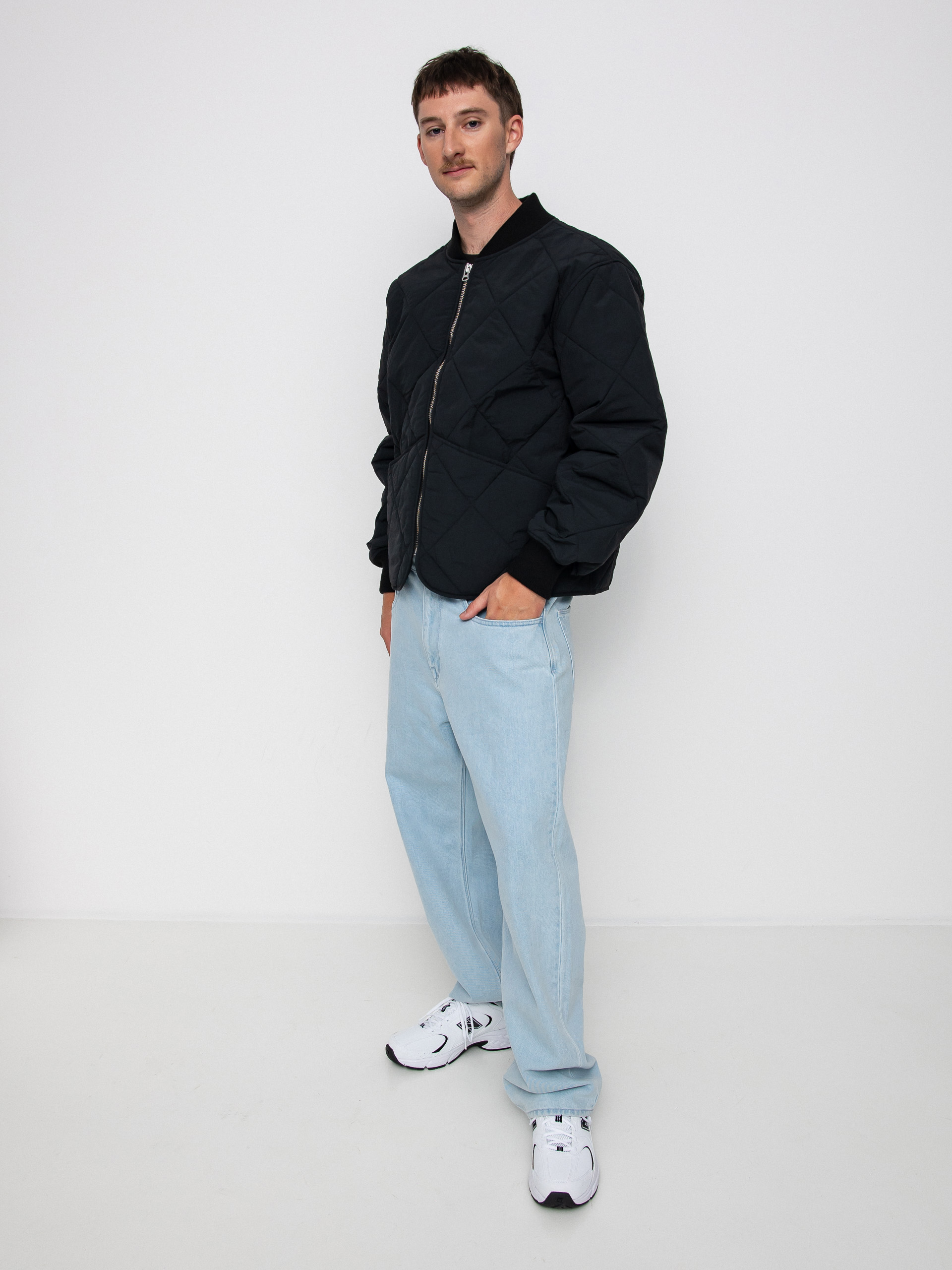 Stussy Dice Quilted Liner Jacket (black)