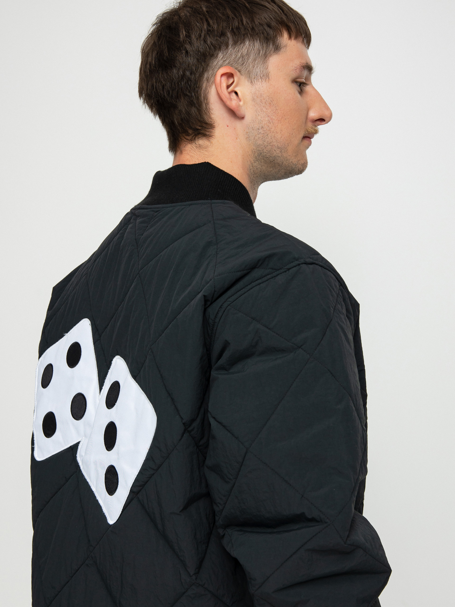 Stussy Dice Quilted Liner Jacket (black)