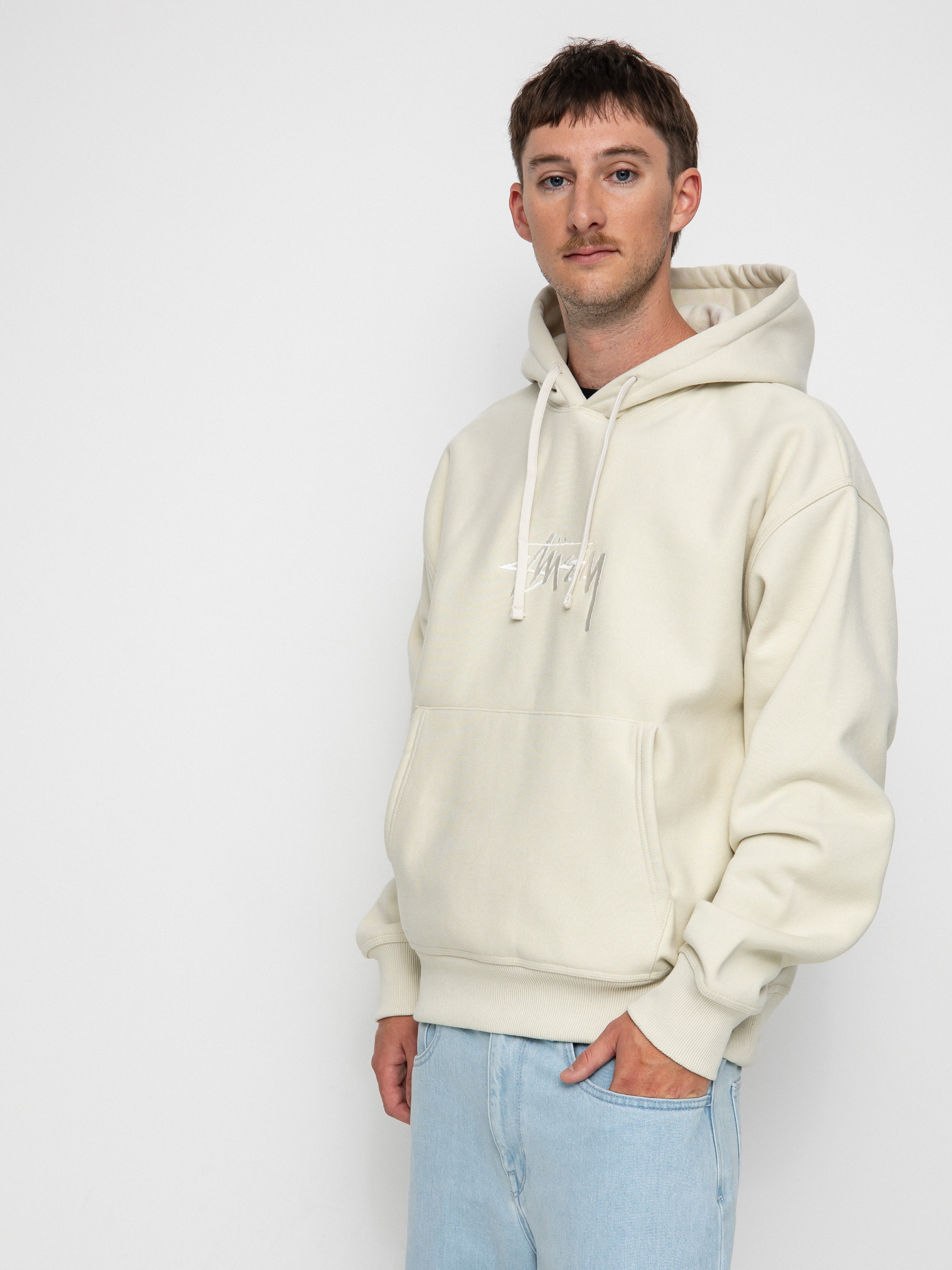 Stussy Stock Logo App. HD Hoodie (putty)