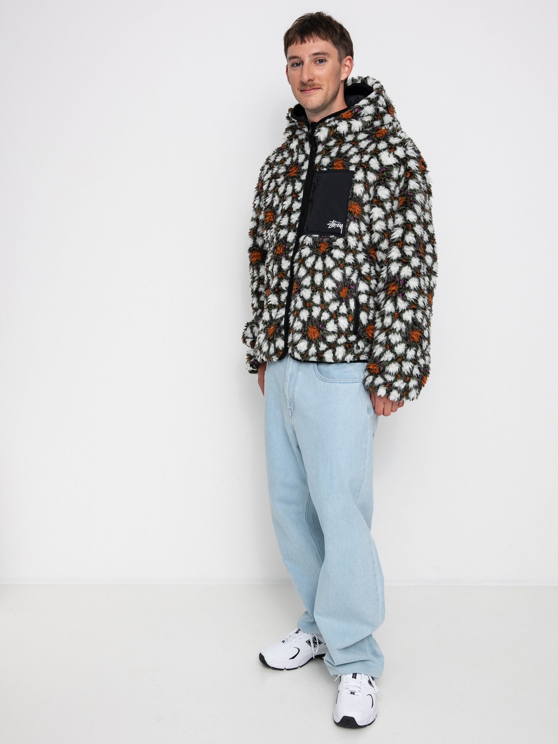 Stussy Pattern Sherpa Jacket (natural)