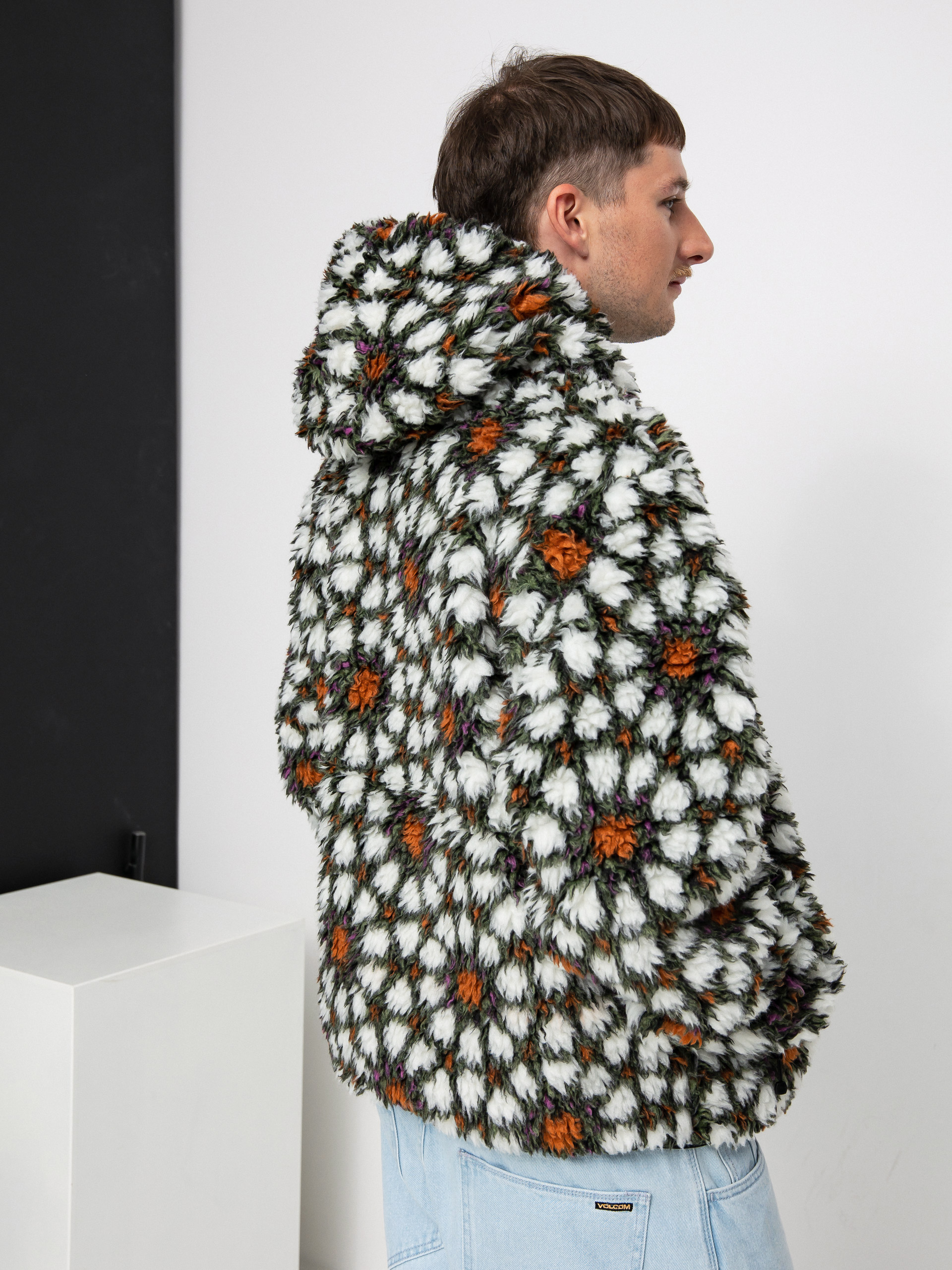 Stussy Pattern Sherpa Jacket (natural)