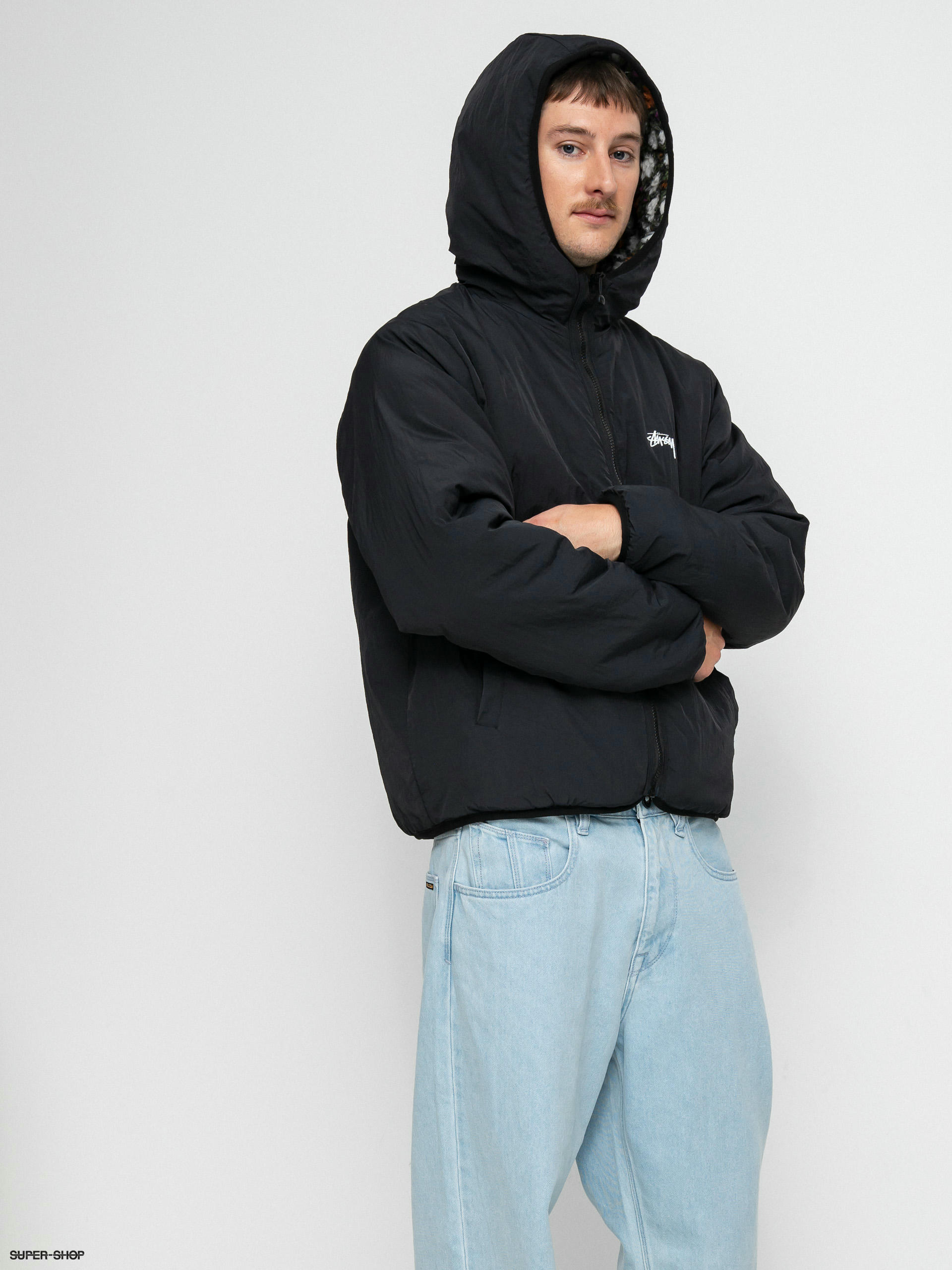 大阪直営店サイト Stussy PATTERN SHERPA JACKET マルチ/黒 XL