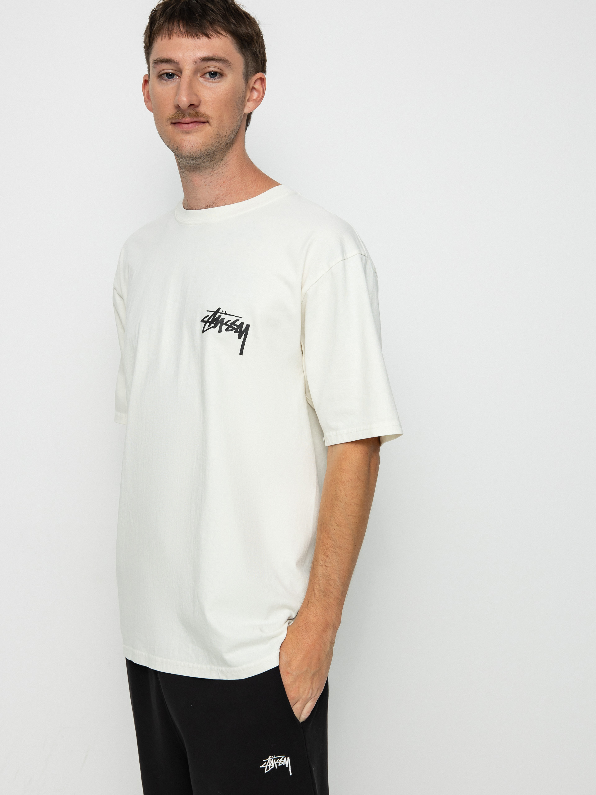 Stussy Skate Posse Pig. Dyed T-shirt (natural)