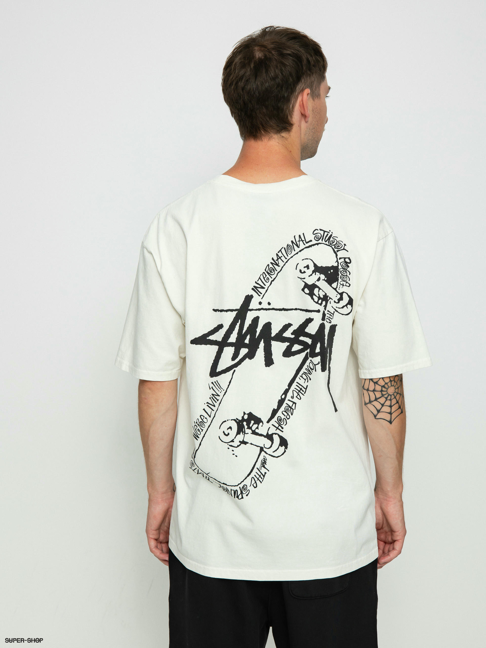 Stussy Skate Posse Pig. Dyed T-shirt (natural)