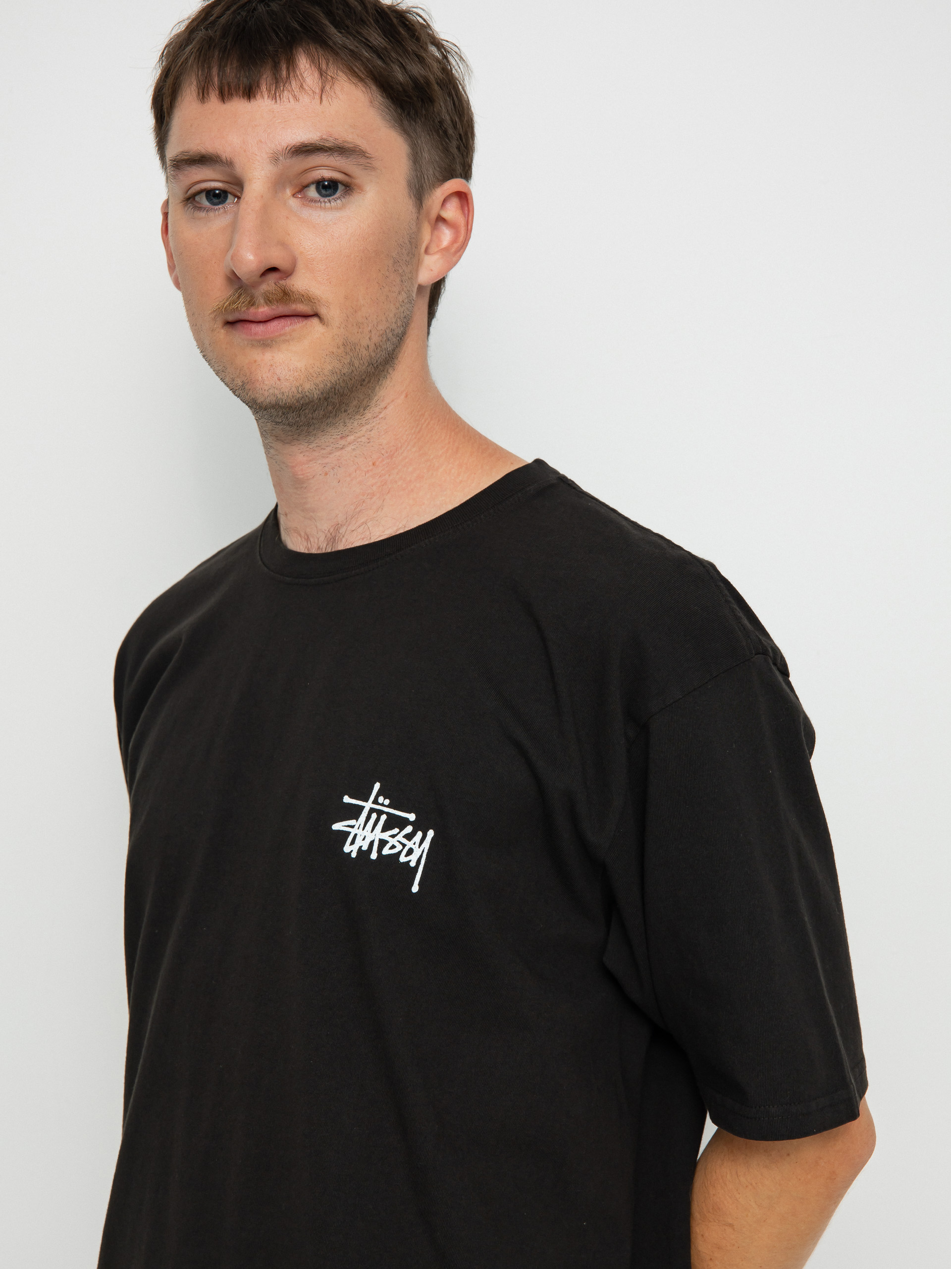 Stussy Basic Pig. Dyed T-shirt (black)