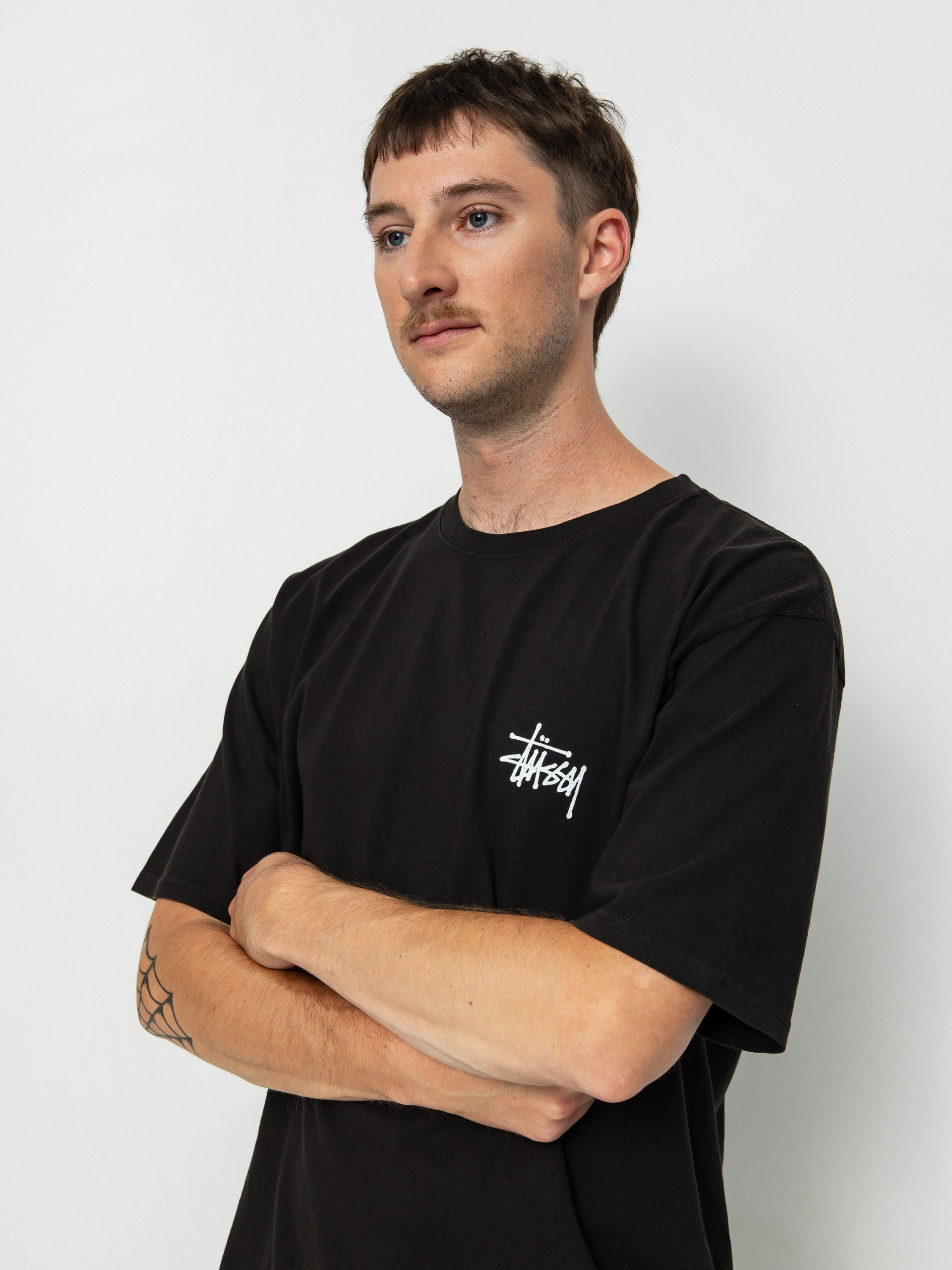 Stussy Basic Pig. Dyed T-shirt (black)
