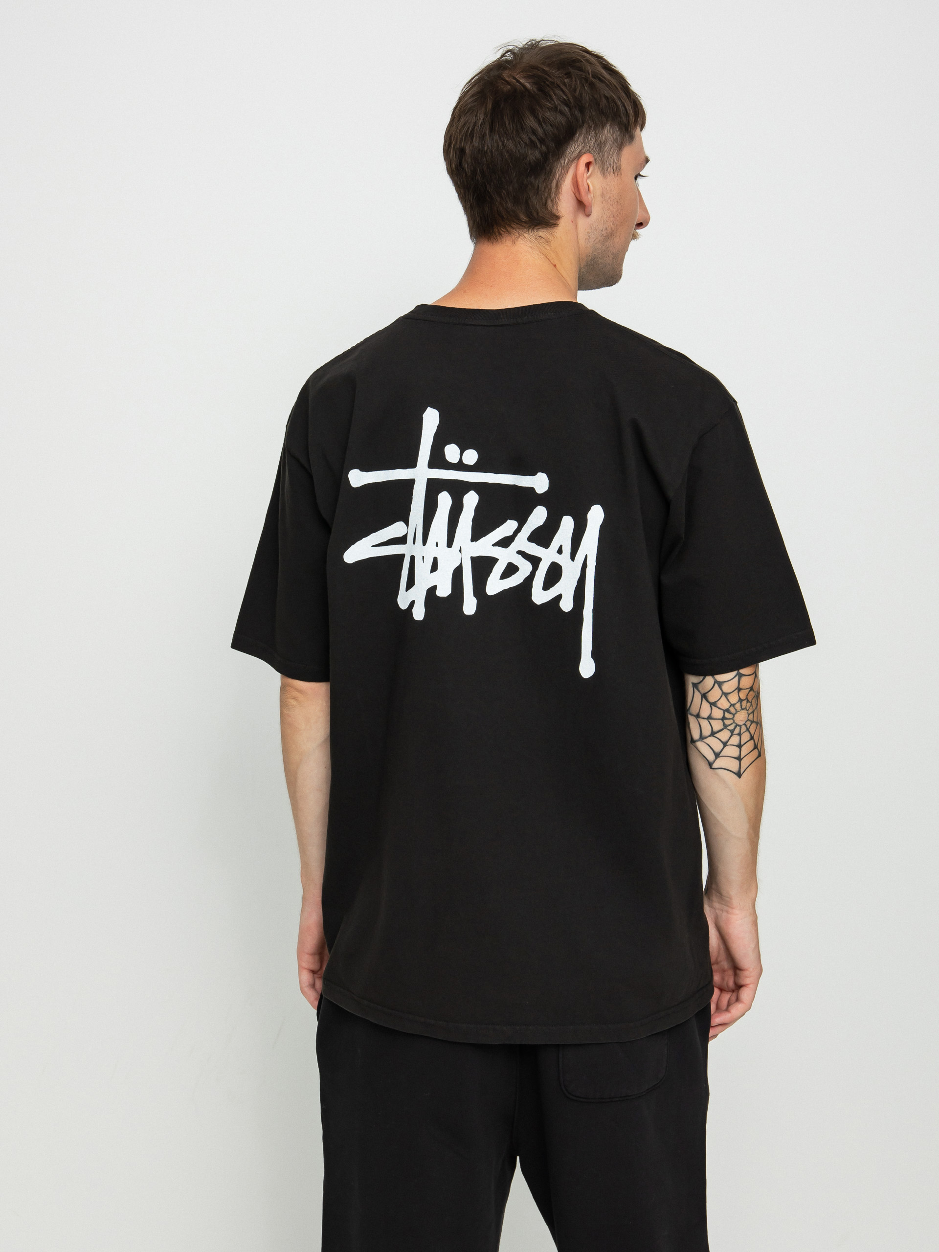 Stussy Basic Pig. Dyed T-shirt (black)