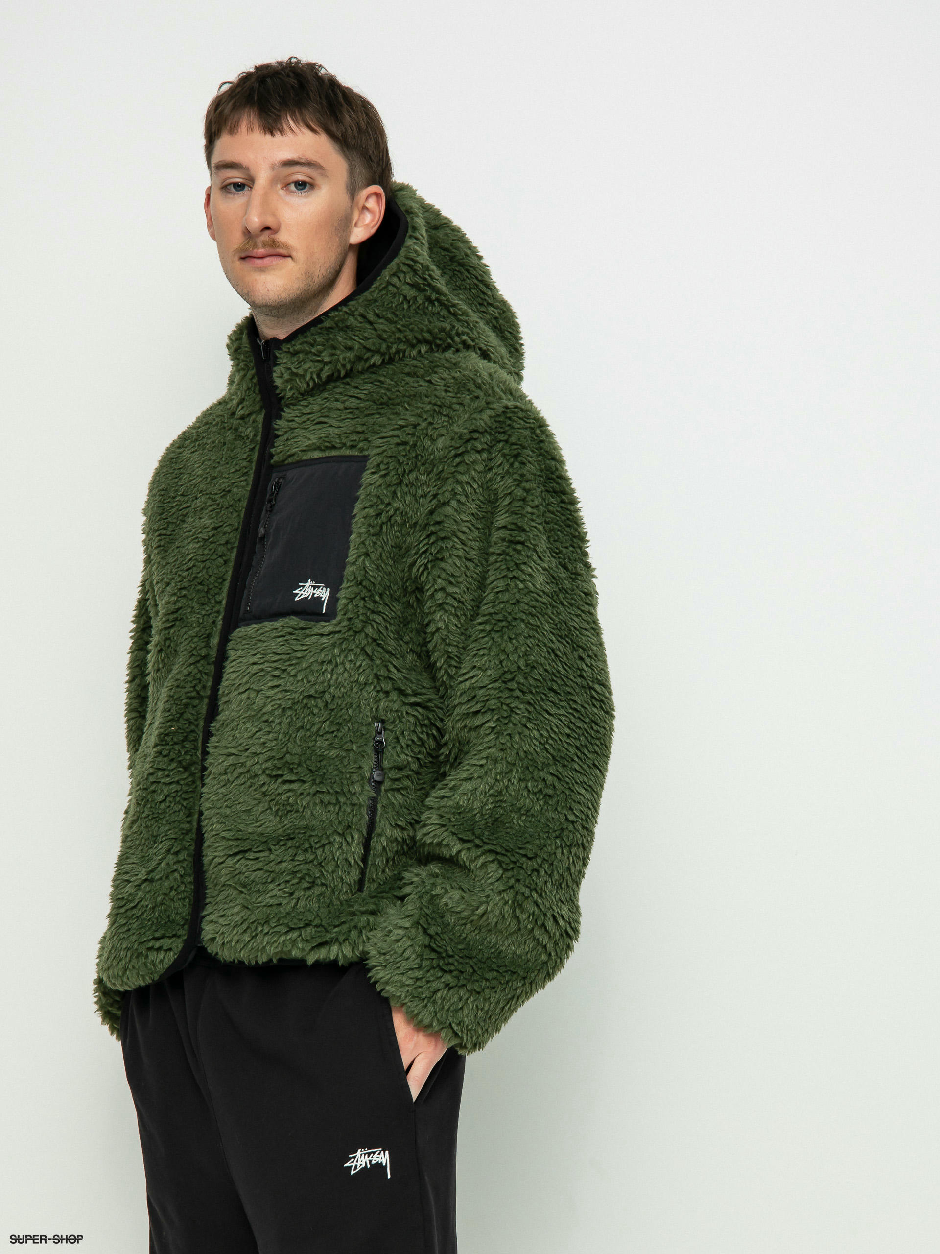 Stussy Sherpa Jacket (olive)