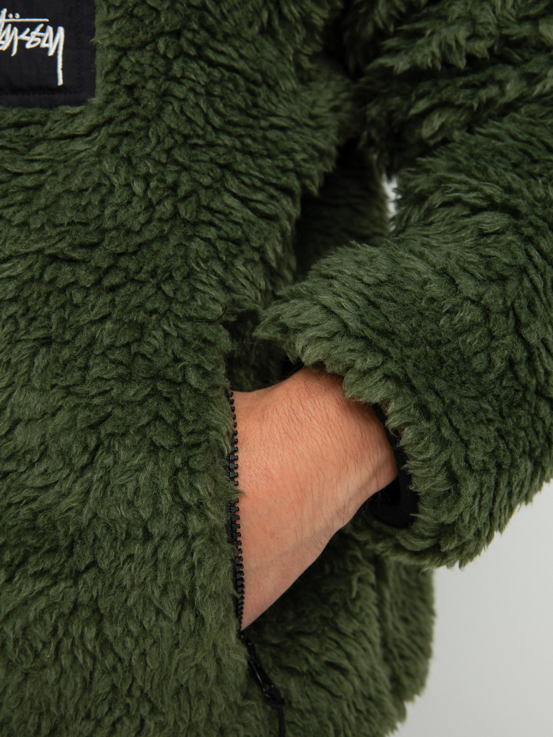 Stussy Sherpa Jacke (olive)