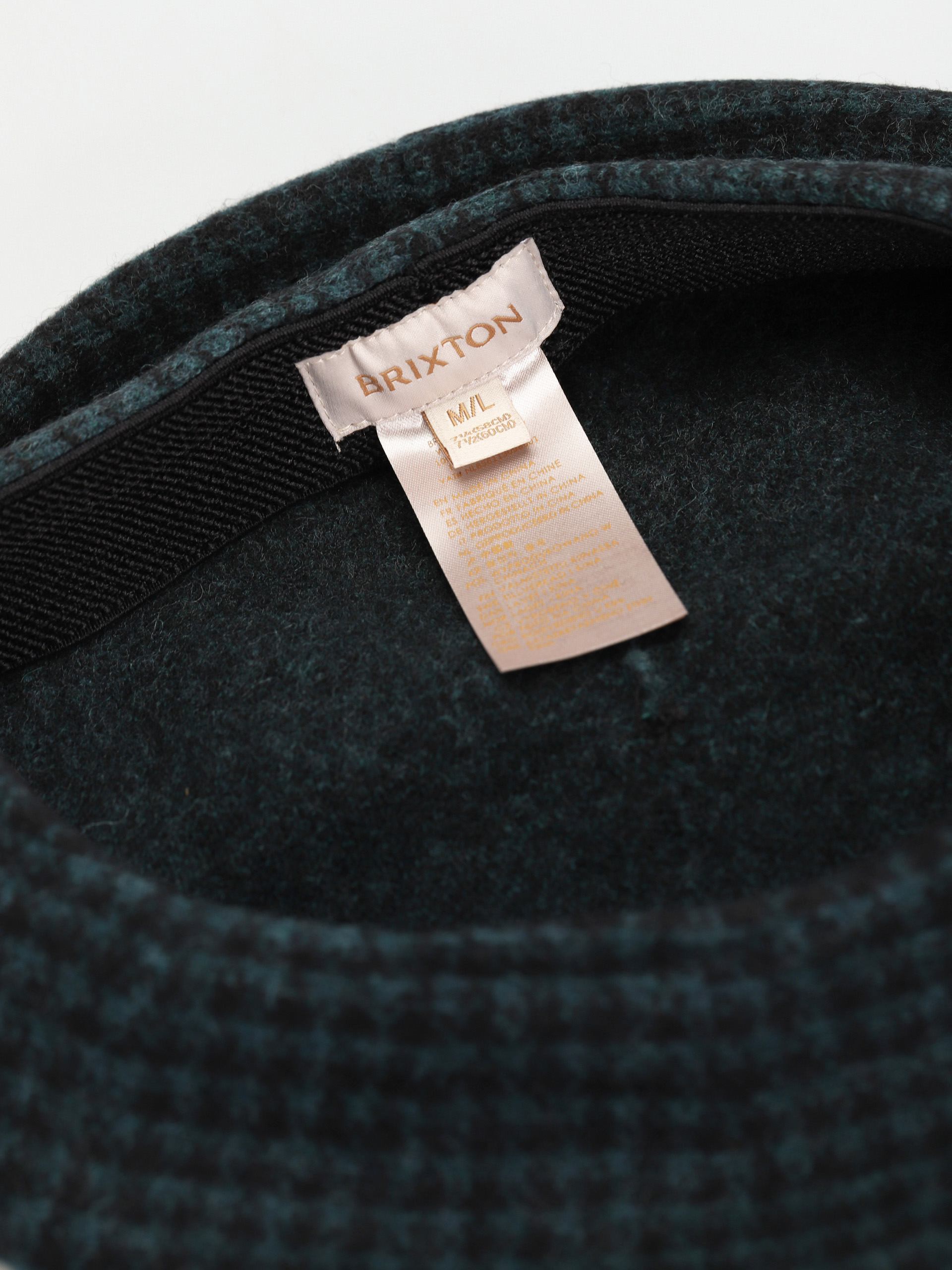 Brixton Beret Audrey II Beret Flat cap Wmn (emerald gingham)