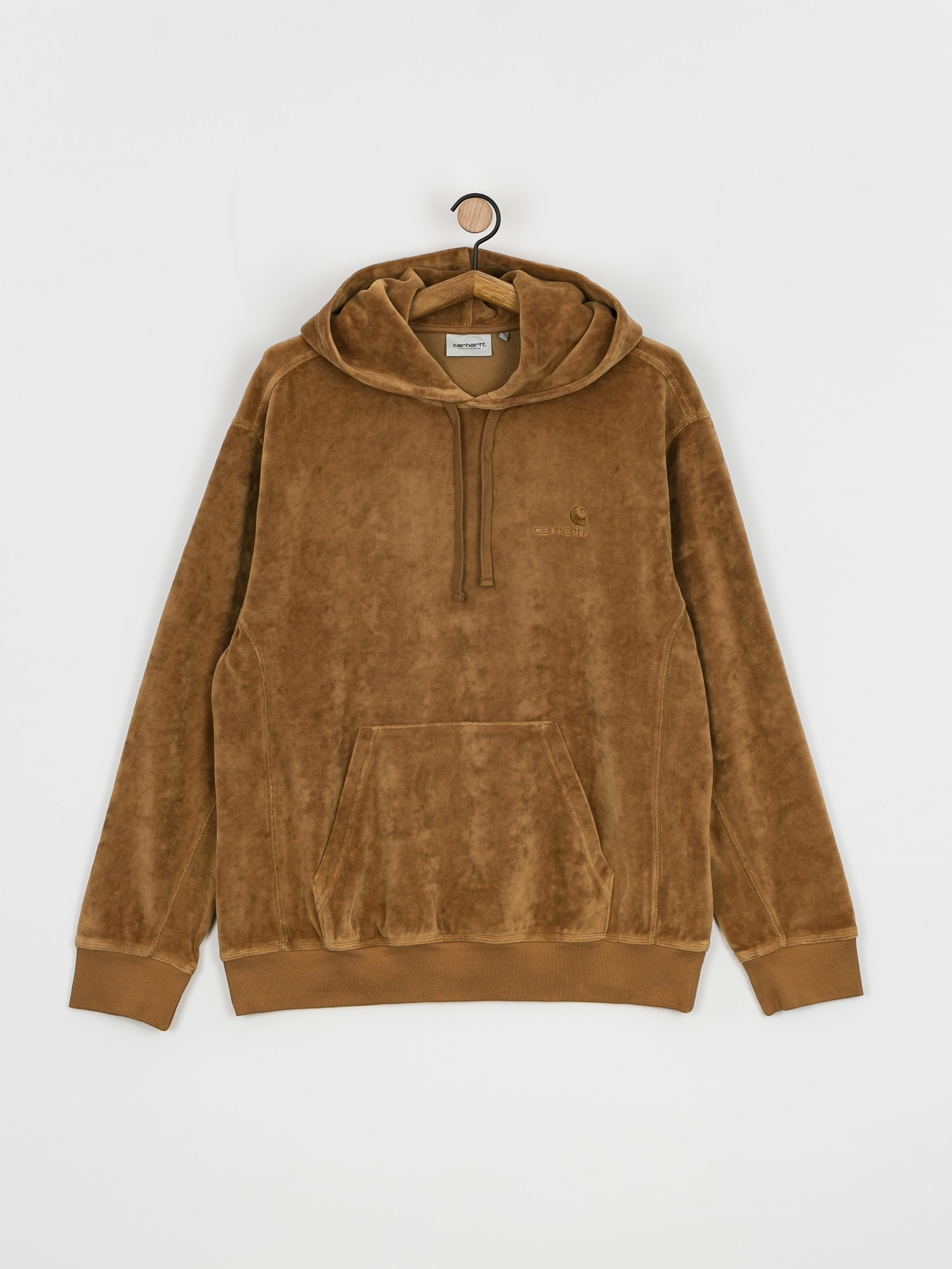 Carhartt WIP United Script HD Hoodie Braun jasper