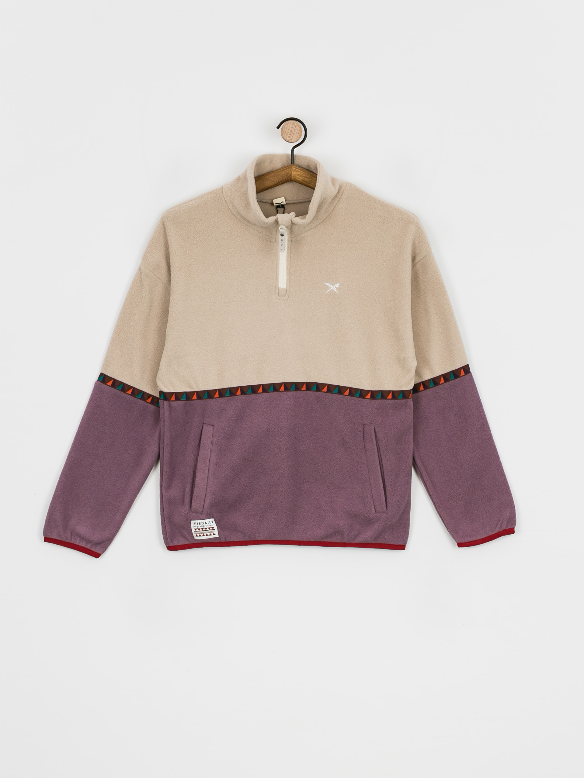 Womens Iriedaily Holina Fleece Troyer Fleece (beige)