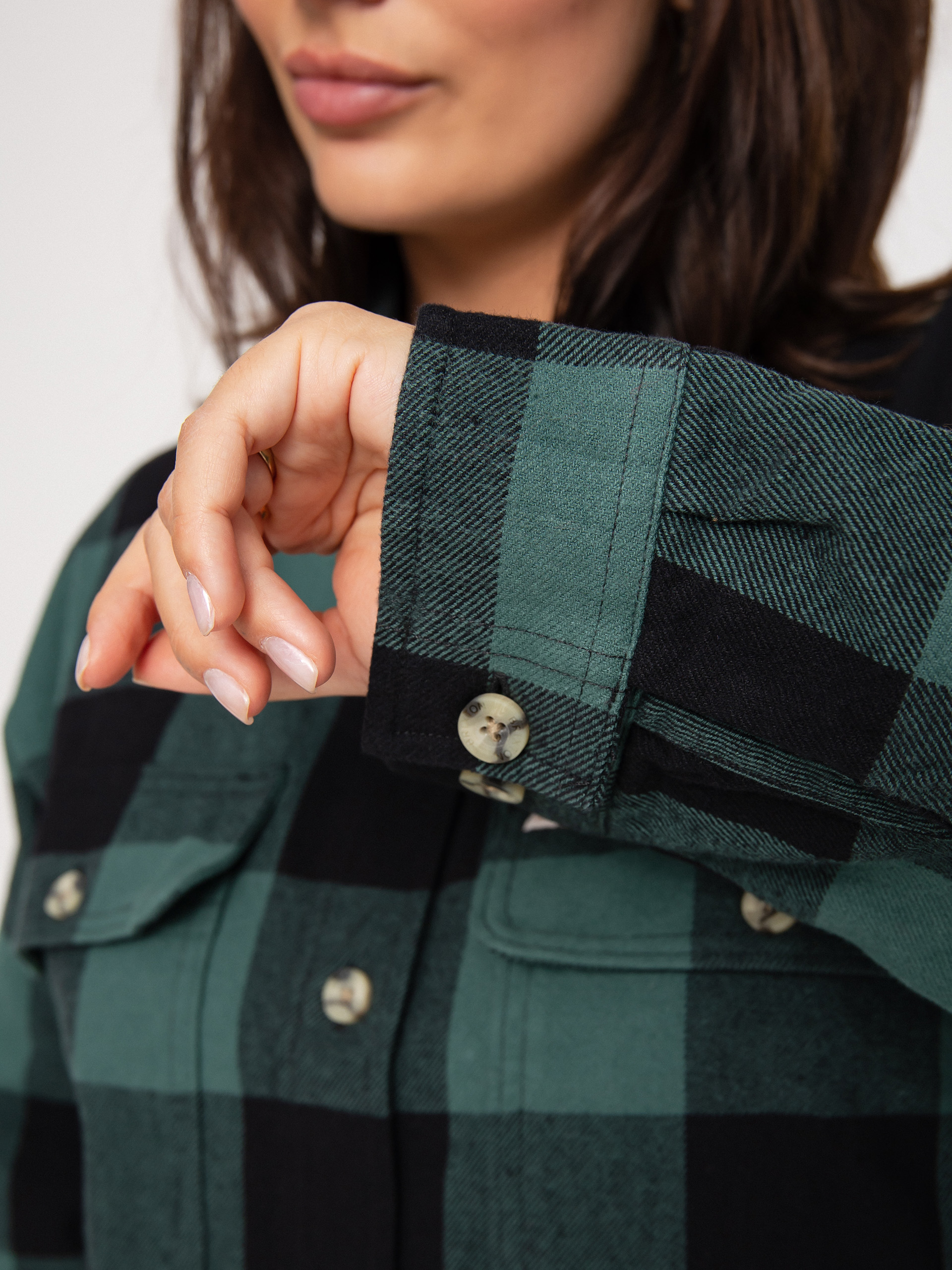 Brixton Bowery Flannel Ls Shirt Wmn (emerald)