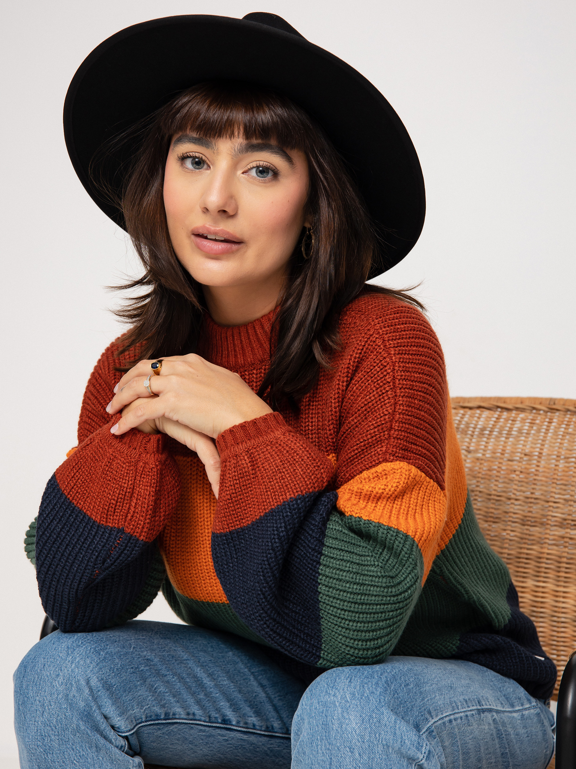 Brixton Madero Pulli Wmn (burnt henna)