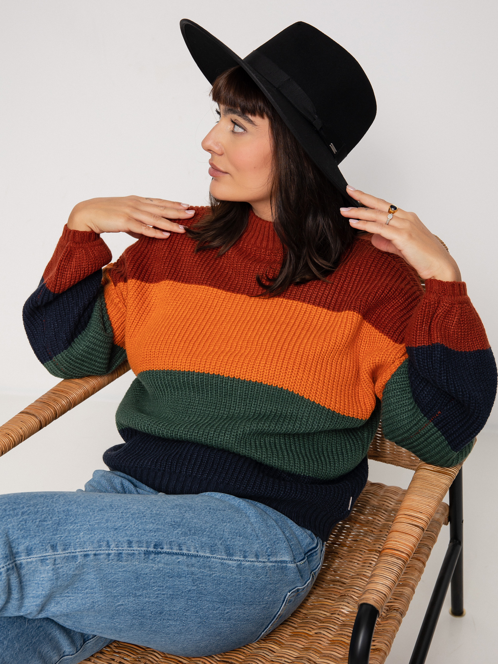 Brixton Madero Pulli Wmn (burnt henna)