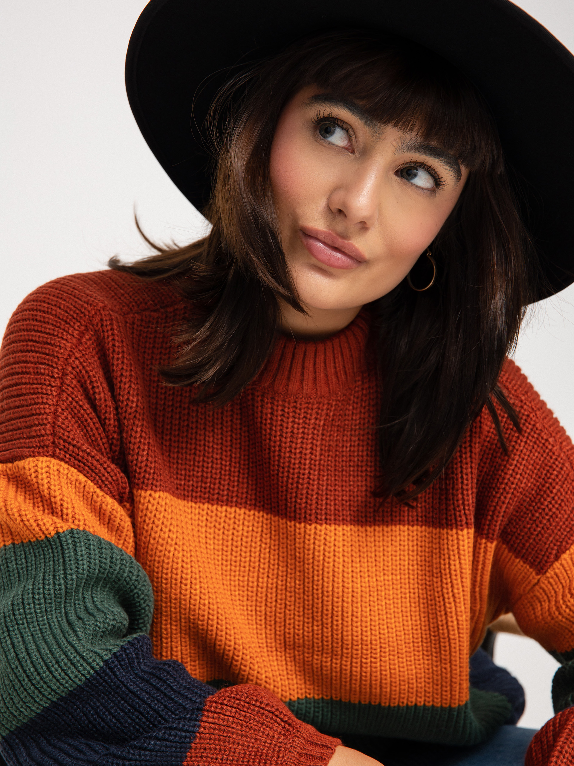 Brixton Madero Pulli Wmn (burnt henna)