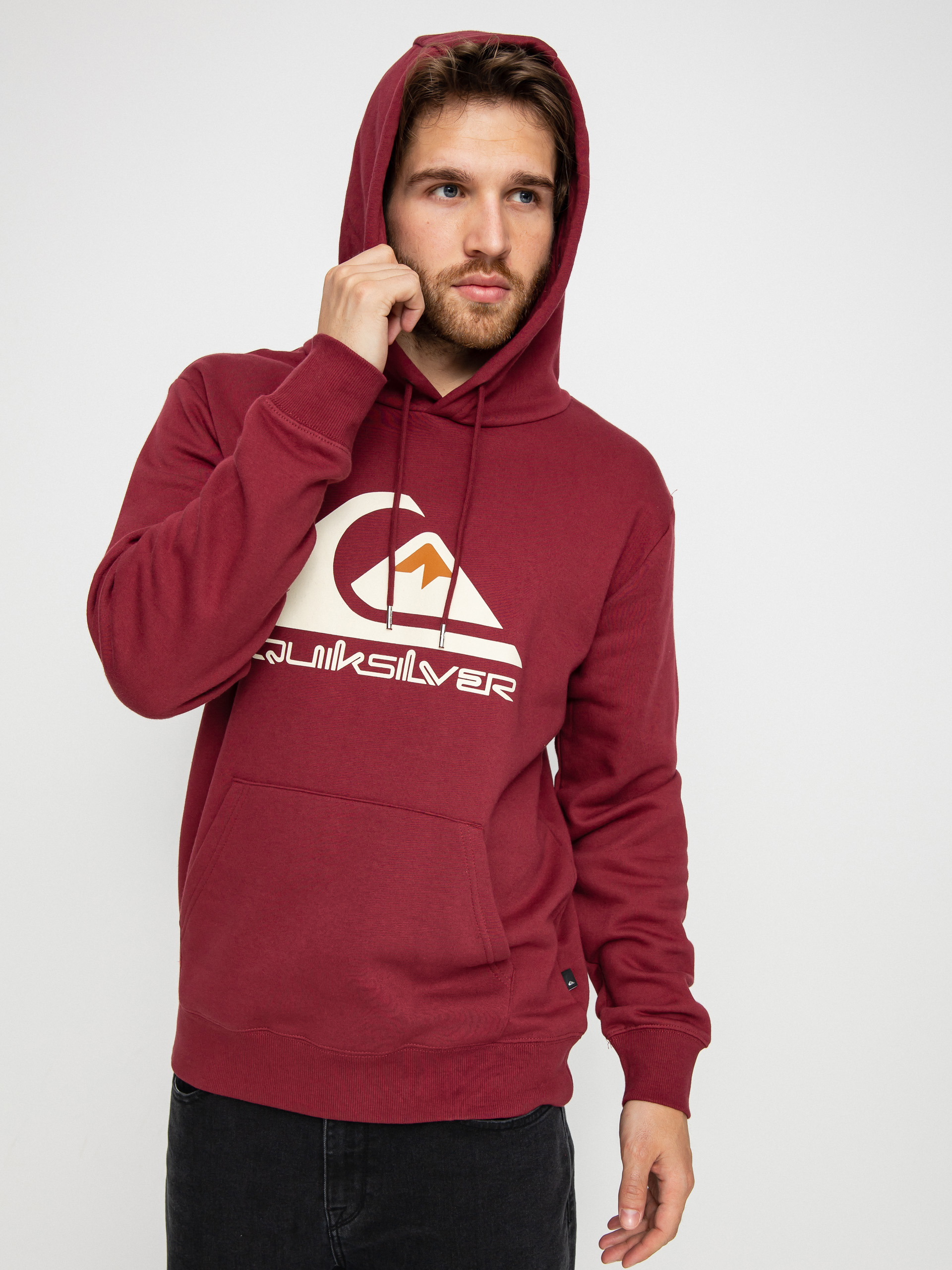 Quiksilver Big Logo HD Hoodie (ruby wine)