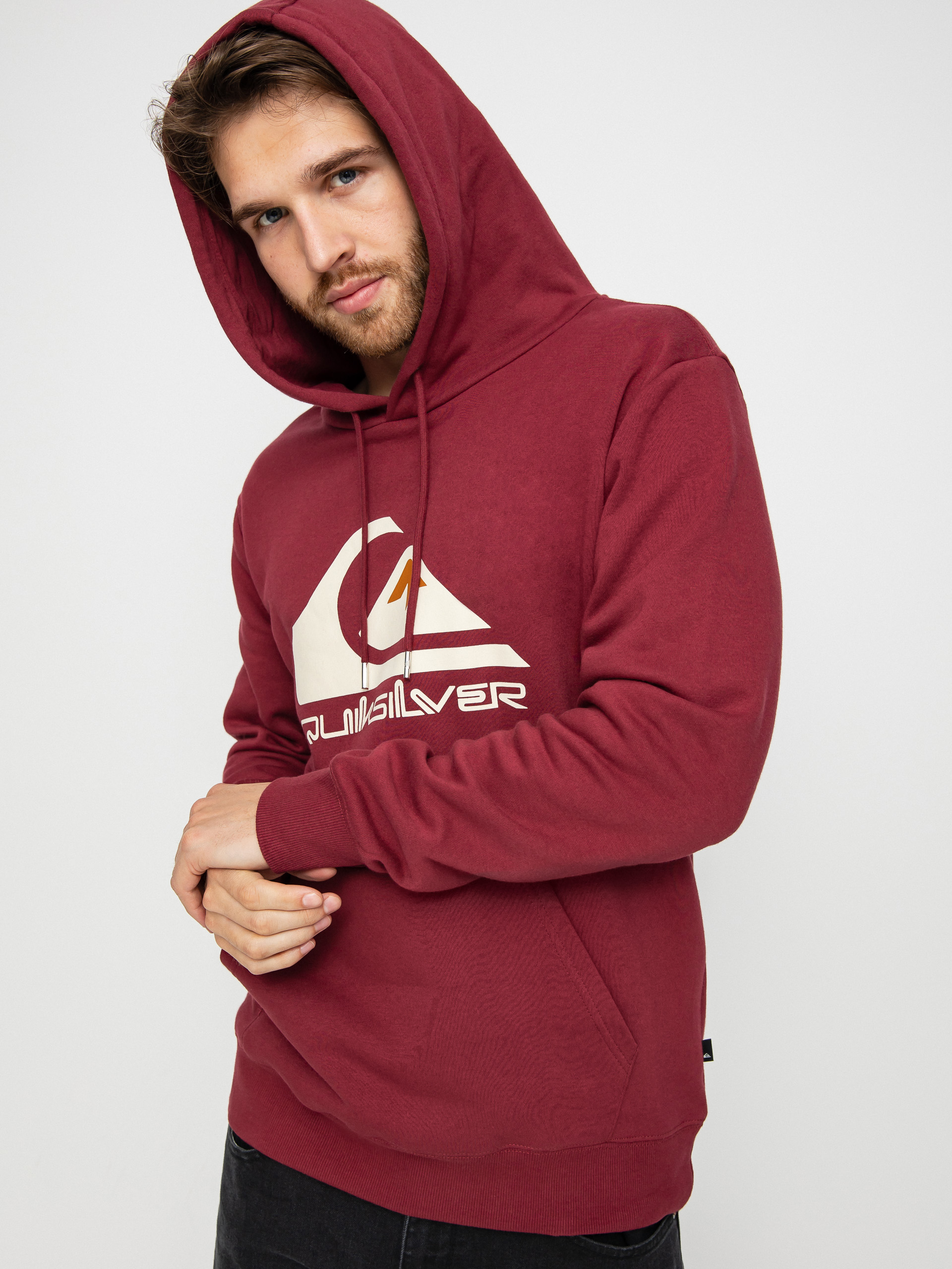 Quiksilver Big Logo HD Hoodie (ruby wine)