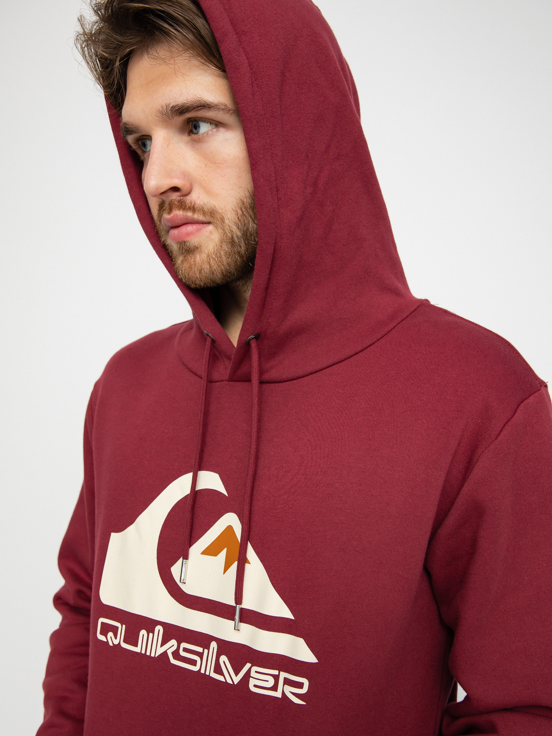 Quiksilver Big Logo HD Hoodie (ruby wine)