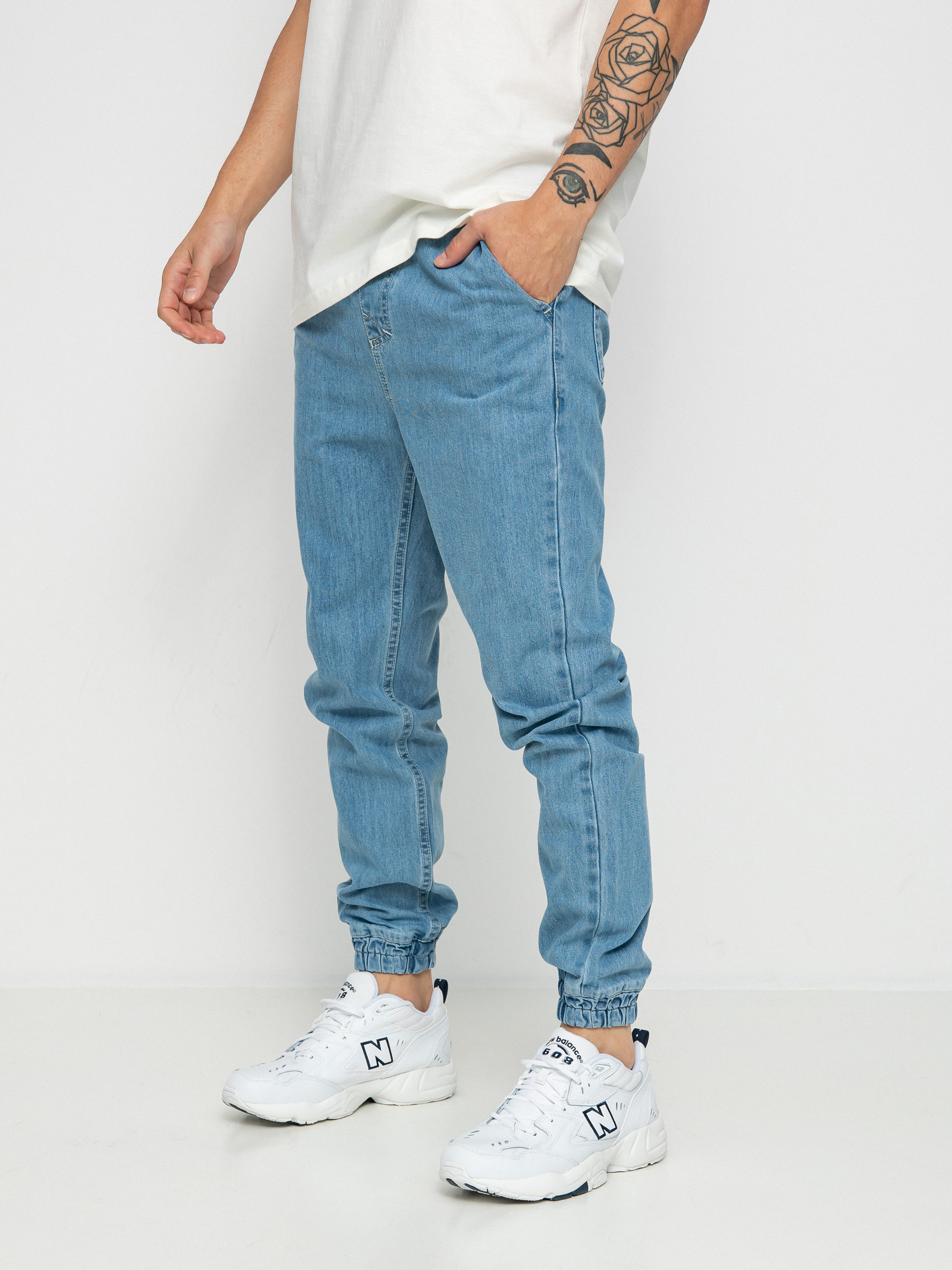MassDnm Signature 2.0 Joggers Jeans Sneaker Fit Hose (light blue)