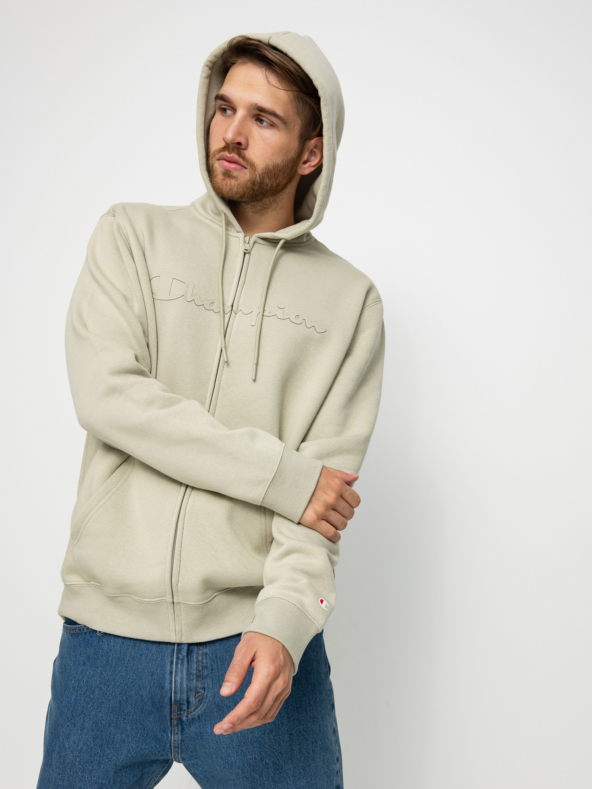 Champion Legacy Hooded Full Zip Sweatshirt 217929 ZHD Hoodie (aby)