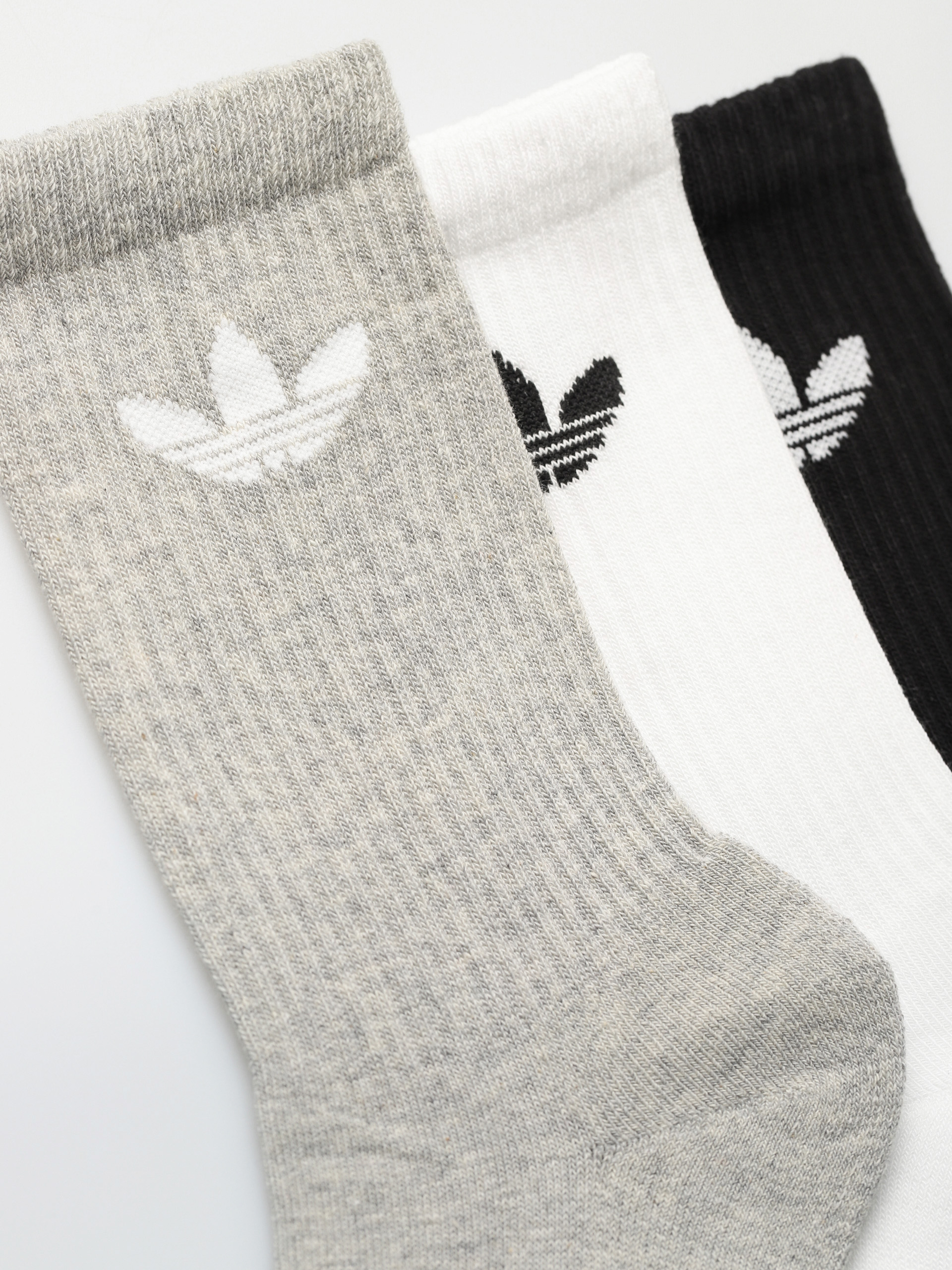 adidas Originals CusTre Crew Socks (white/mgreyh/black)