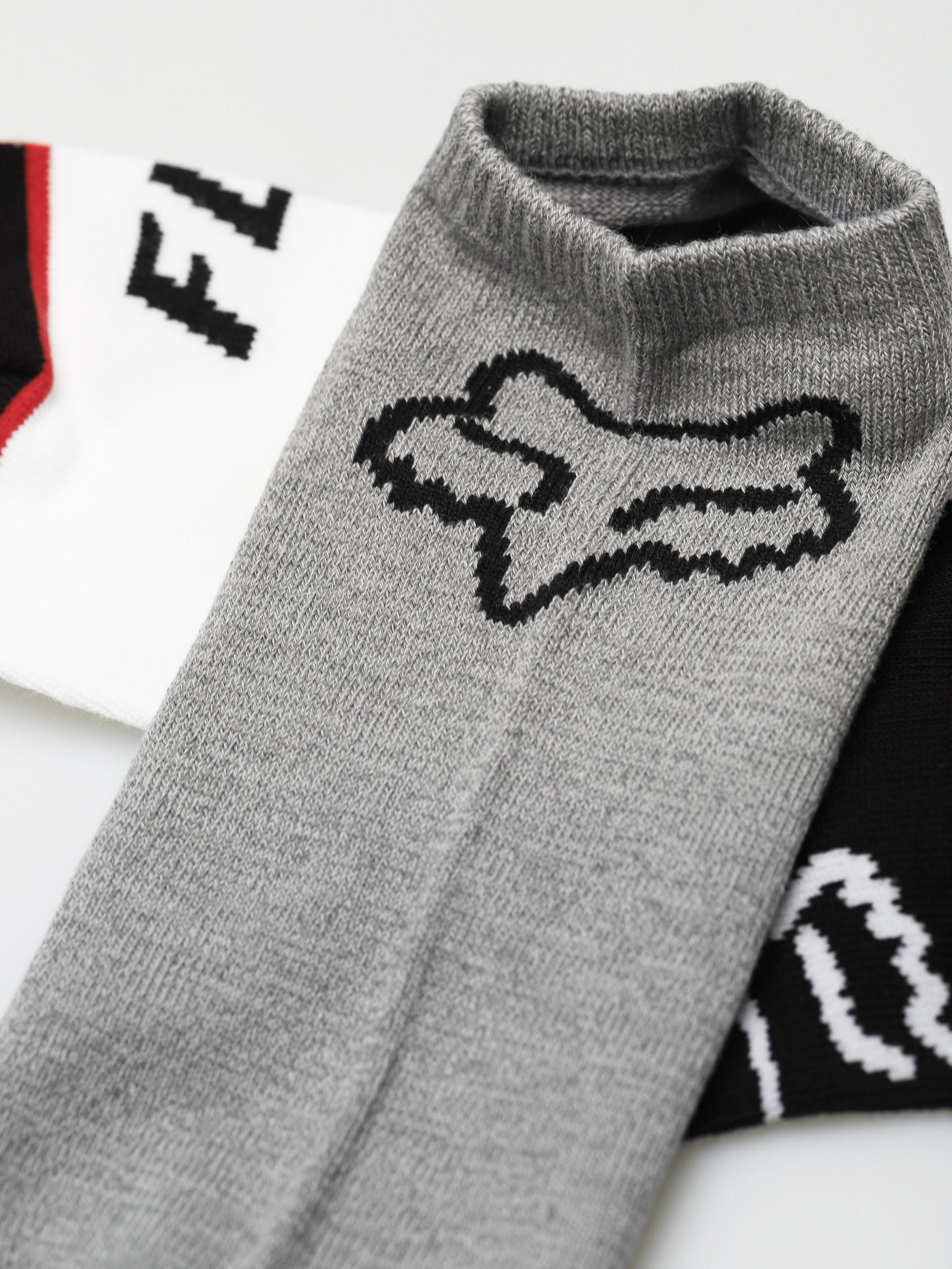 Fox No Show 3 Pack Socks (multi)