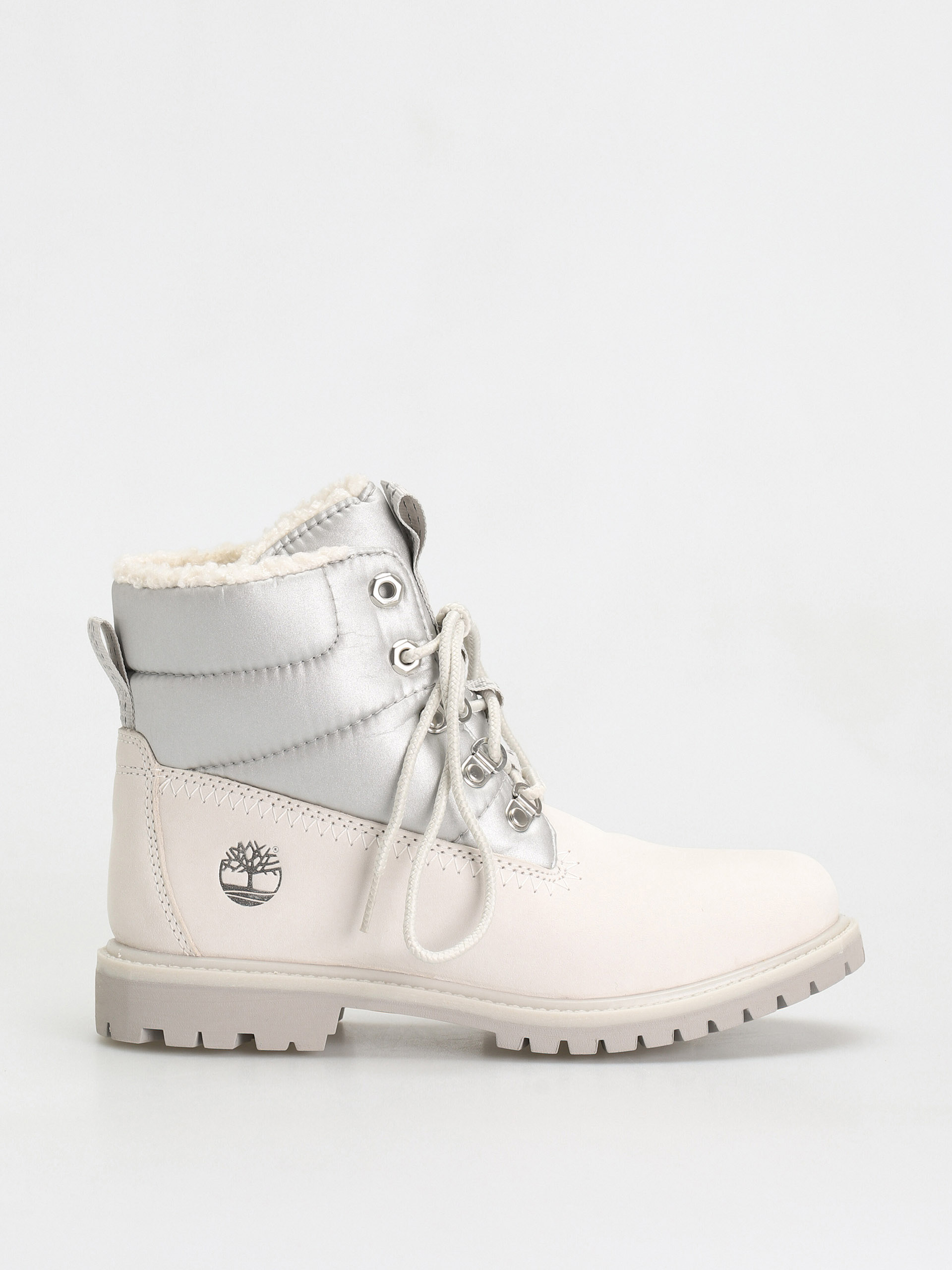 Timberland 6 Prem Puffer Bt Wp Schuhe Wmn (white nubuck/silver)