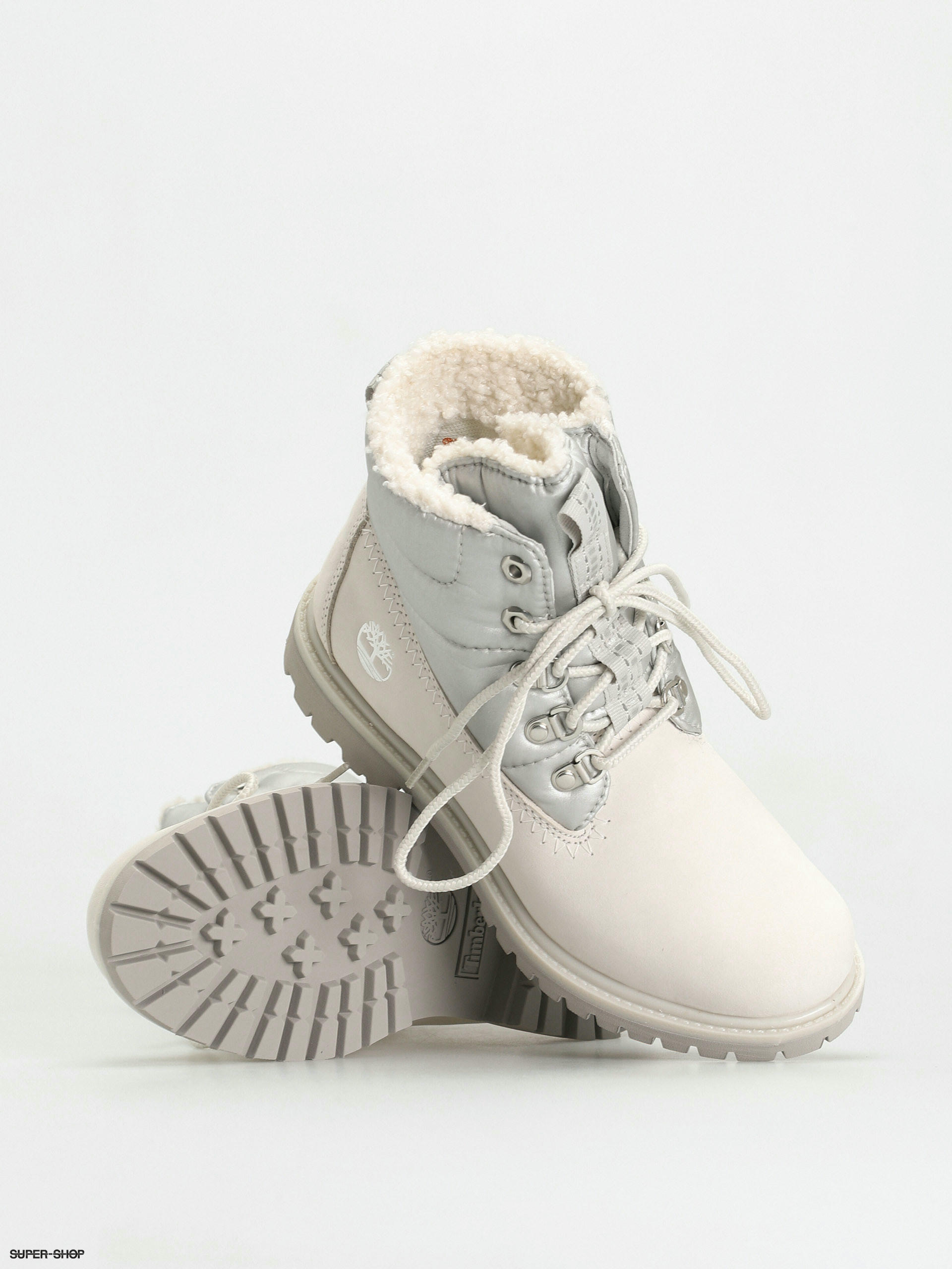 Silver timberland outlet boots