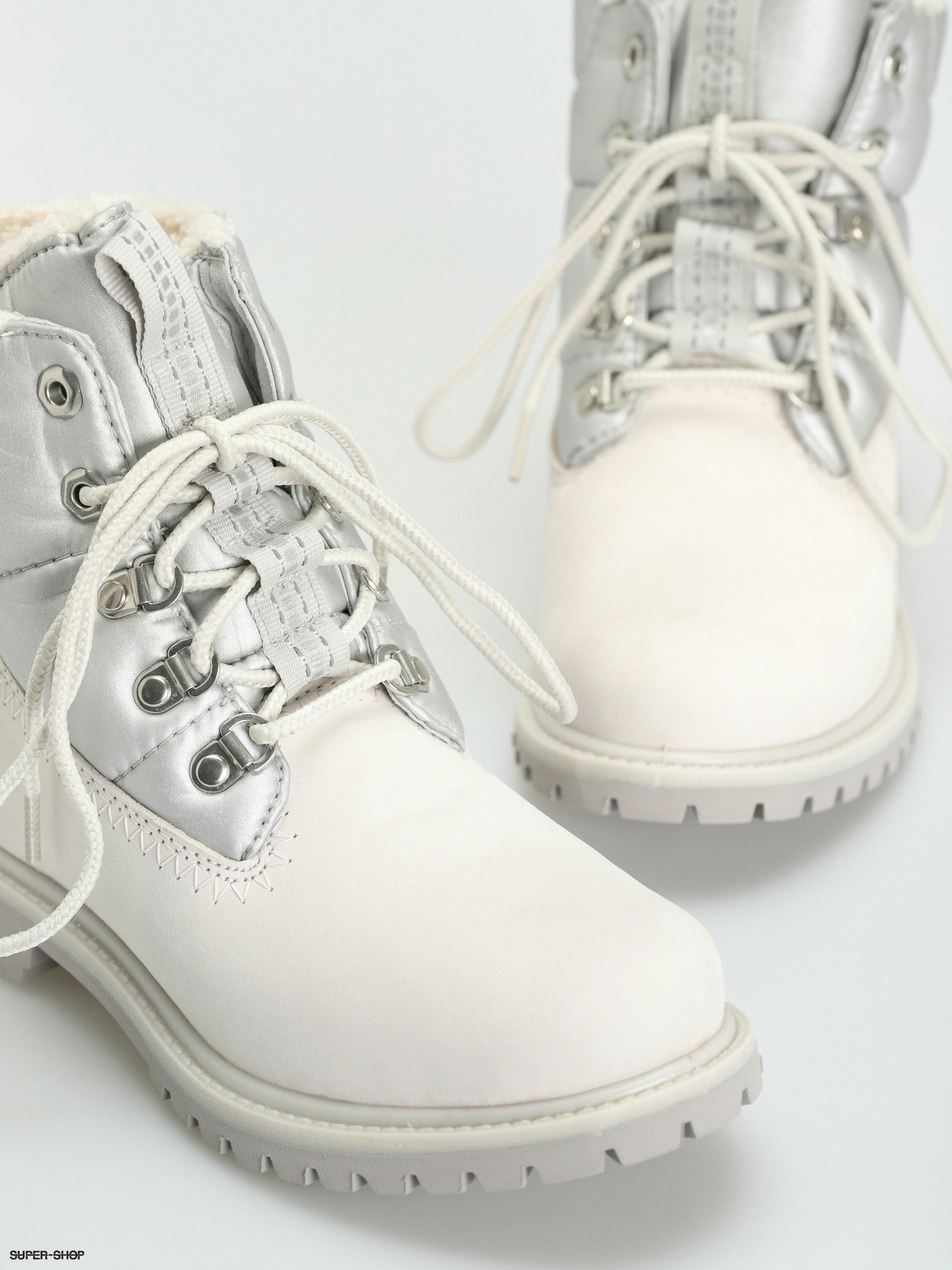 Silver timbs on sale