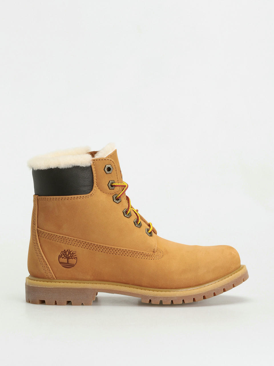 Timberland 6In Premium Shearling Schuhe Wmn (wheat nubuck)