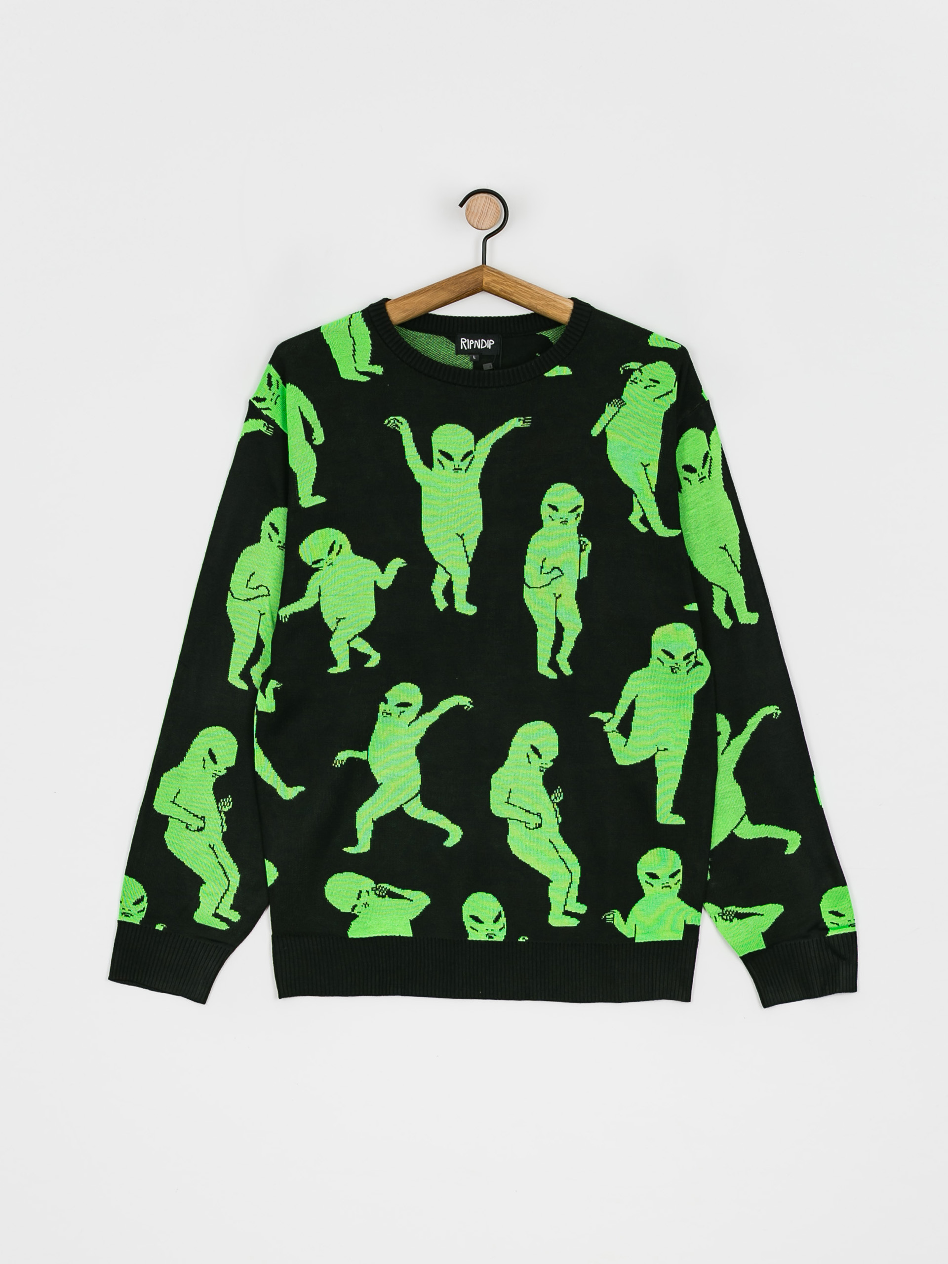 RipNDip Alien Dance Party Sweater (black)