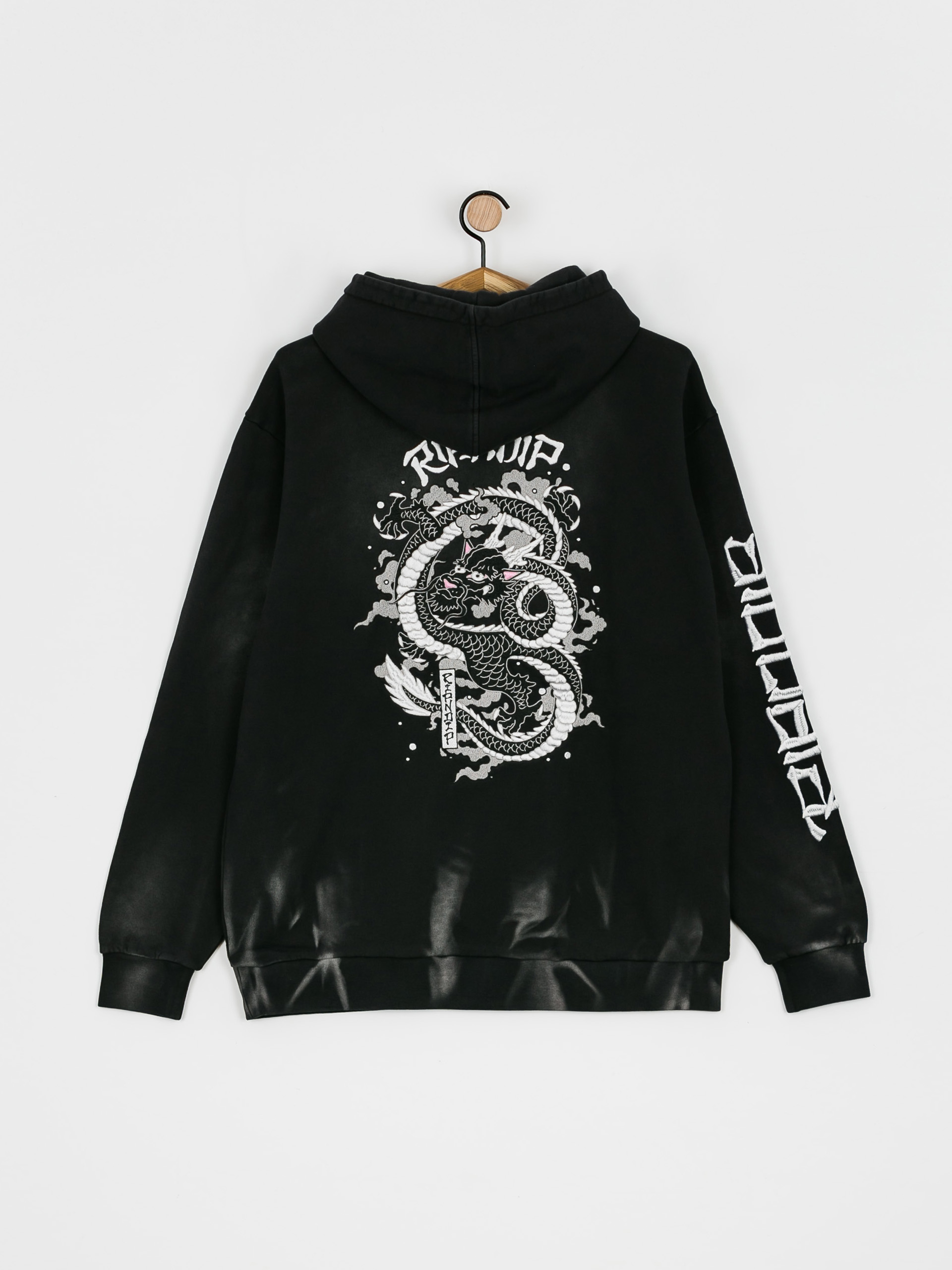 RipNDip Mystic Jerm HD Hoodie (black faded wash)