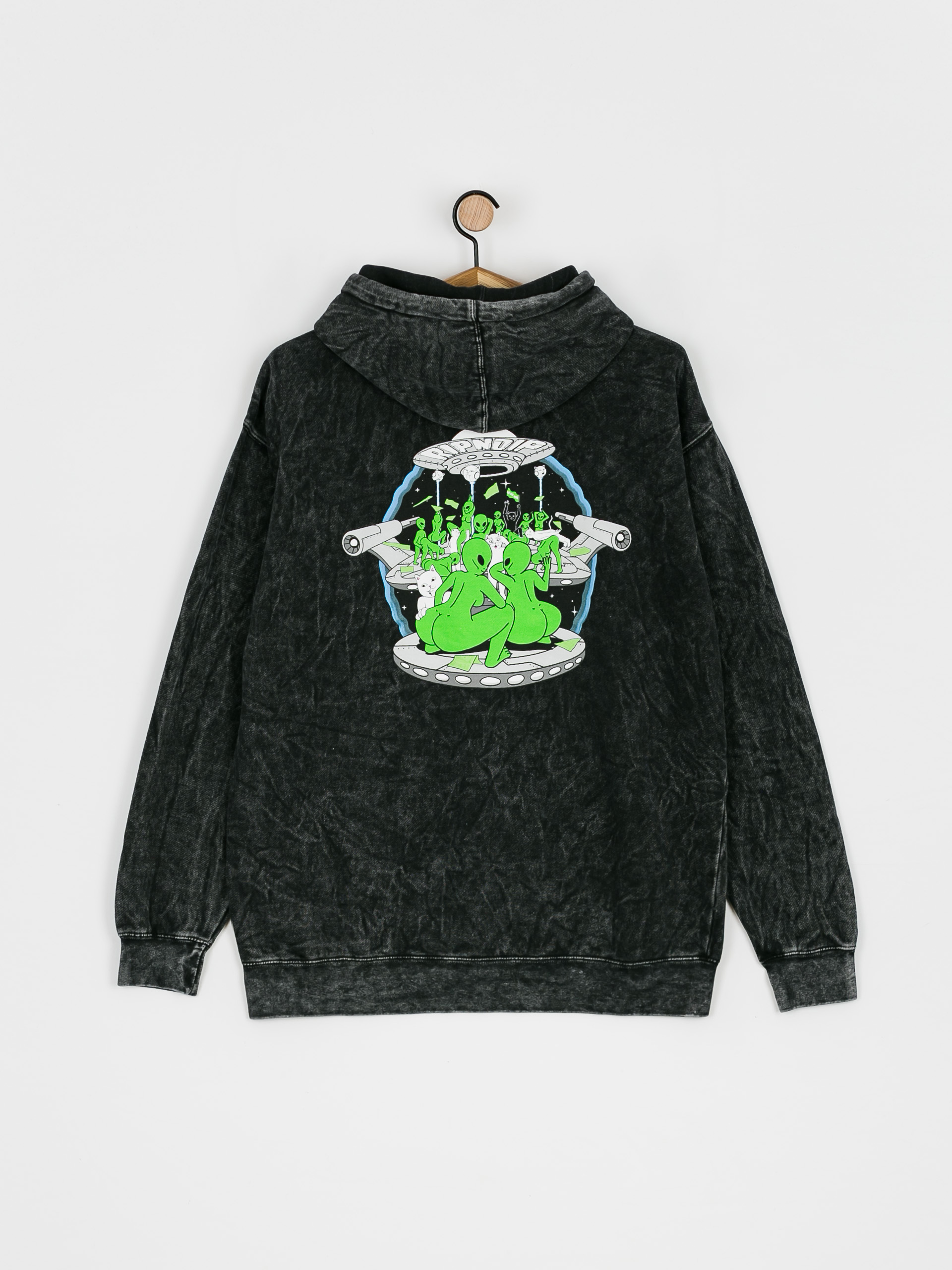 RipNDip Stripndip HD Hoodie (black mineral wash)