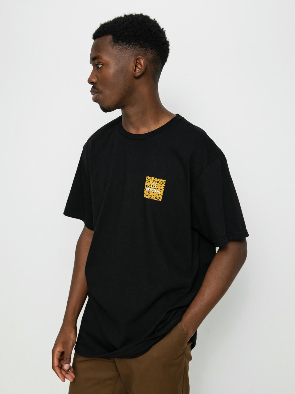 Brixton Alpha Square T-shirt (black/cheetah)