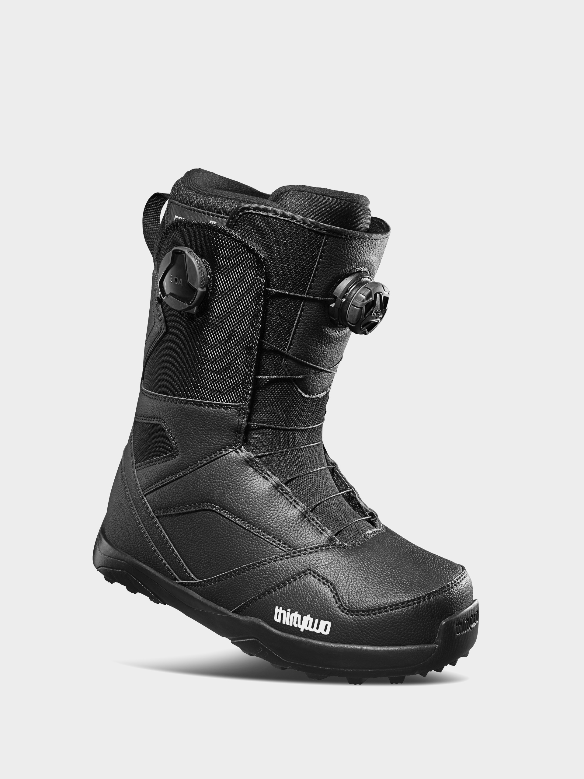 Mens ThirtyTwo Stw Double Boa Snowboard boots (black)