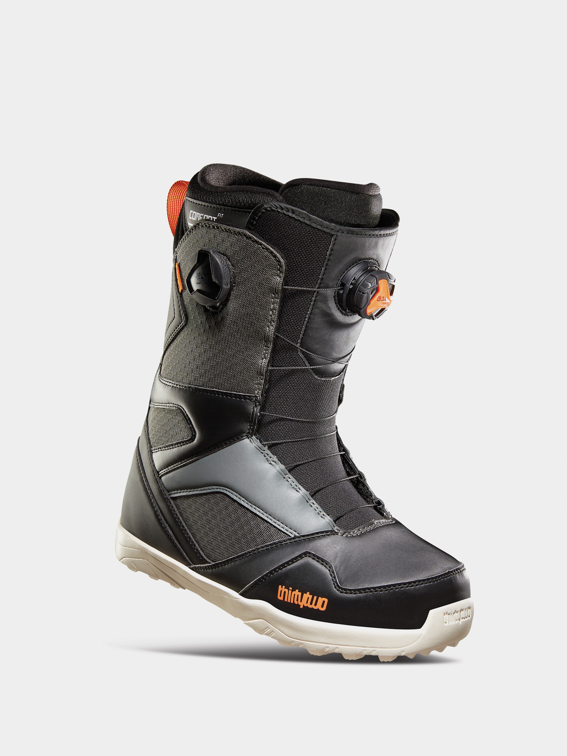 Mens ThirtyTwo Stw Double Boa Snowboard boots (black/grey)