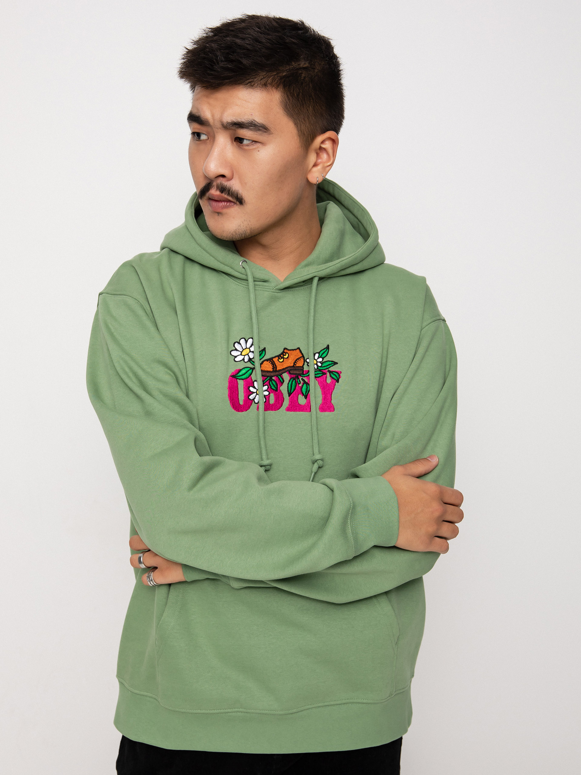 OBEY Step HD Hoodie (jade)