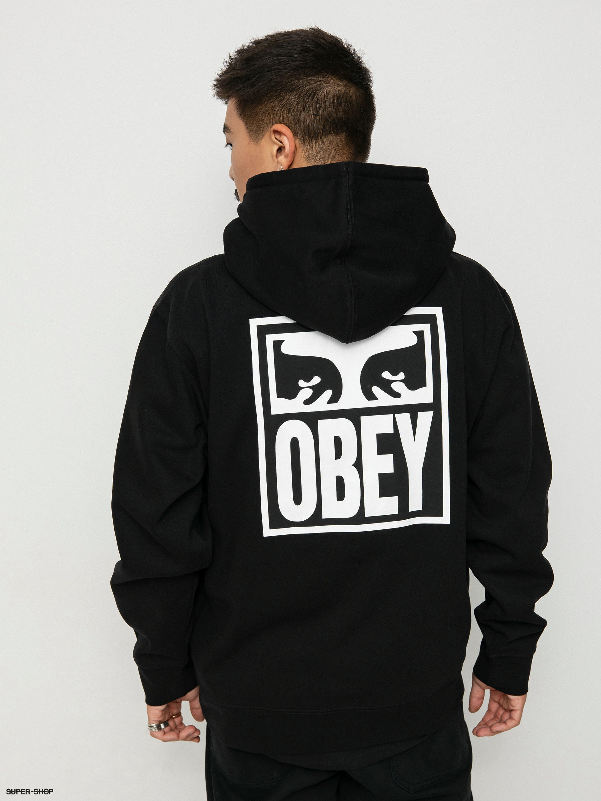 OBEY Obey Eyes Icon HD Hoodie black black