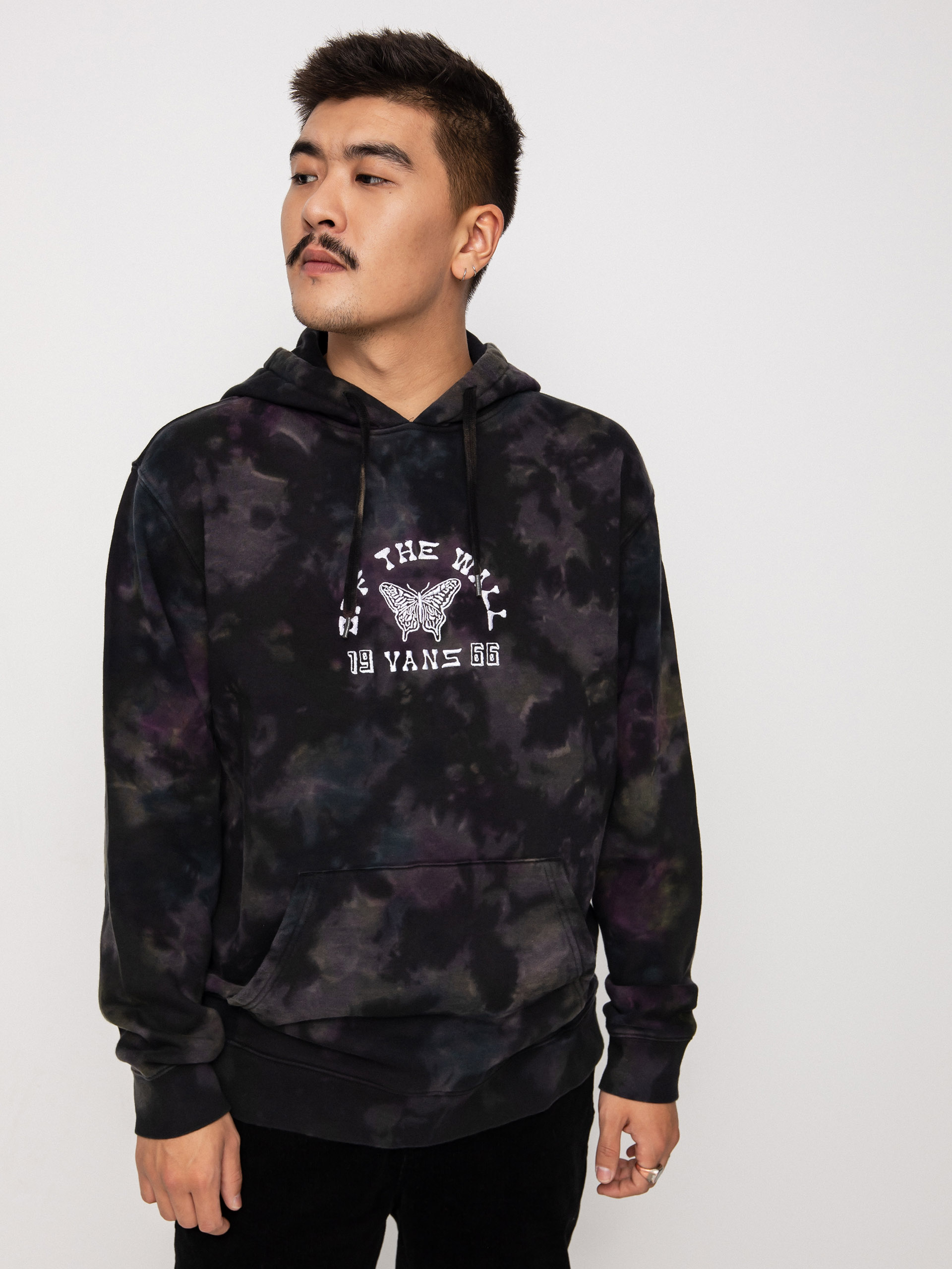 Vans Butterfly Tie Dye HD Hoodie (purple potion/deep teal)