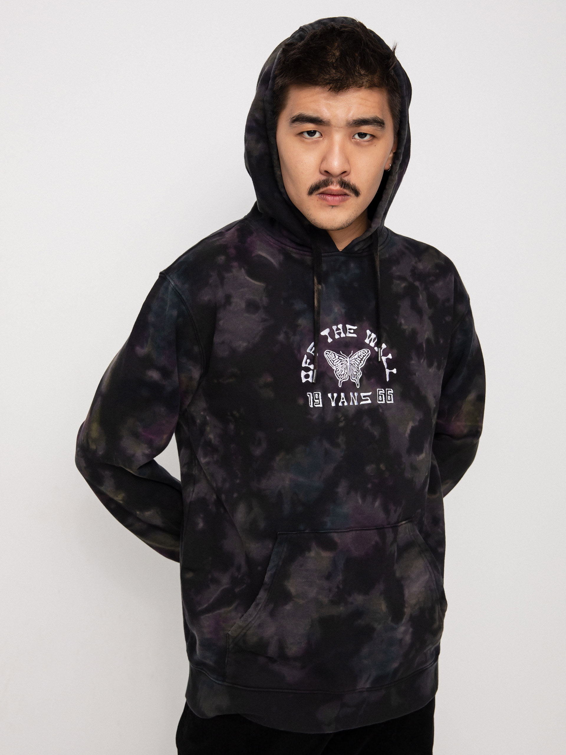 Vans Butterfly Tie Dye HD Hoodie (purple potion/deep teal)