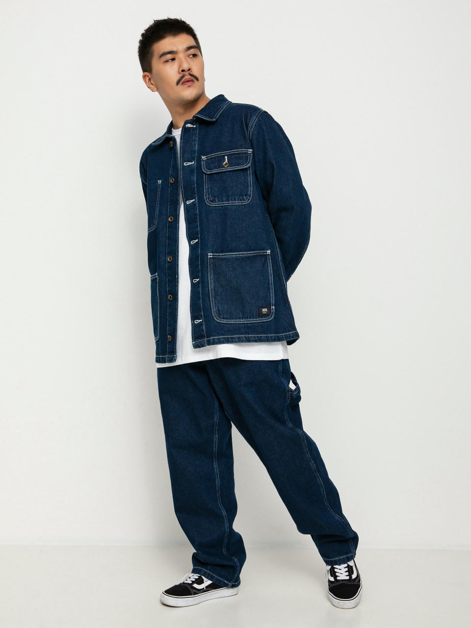 Vans Drill Chore Coat Denim Jacket - blue (midnight rinse)