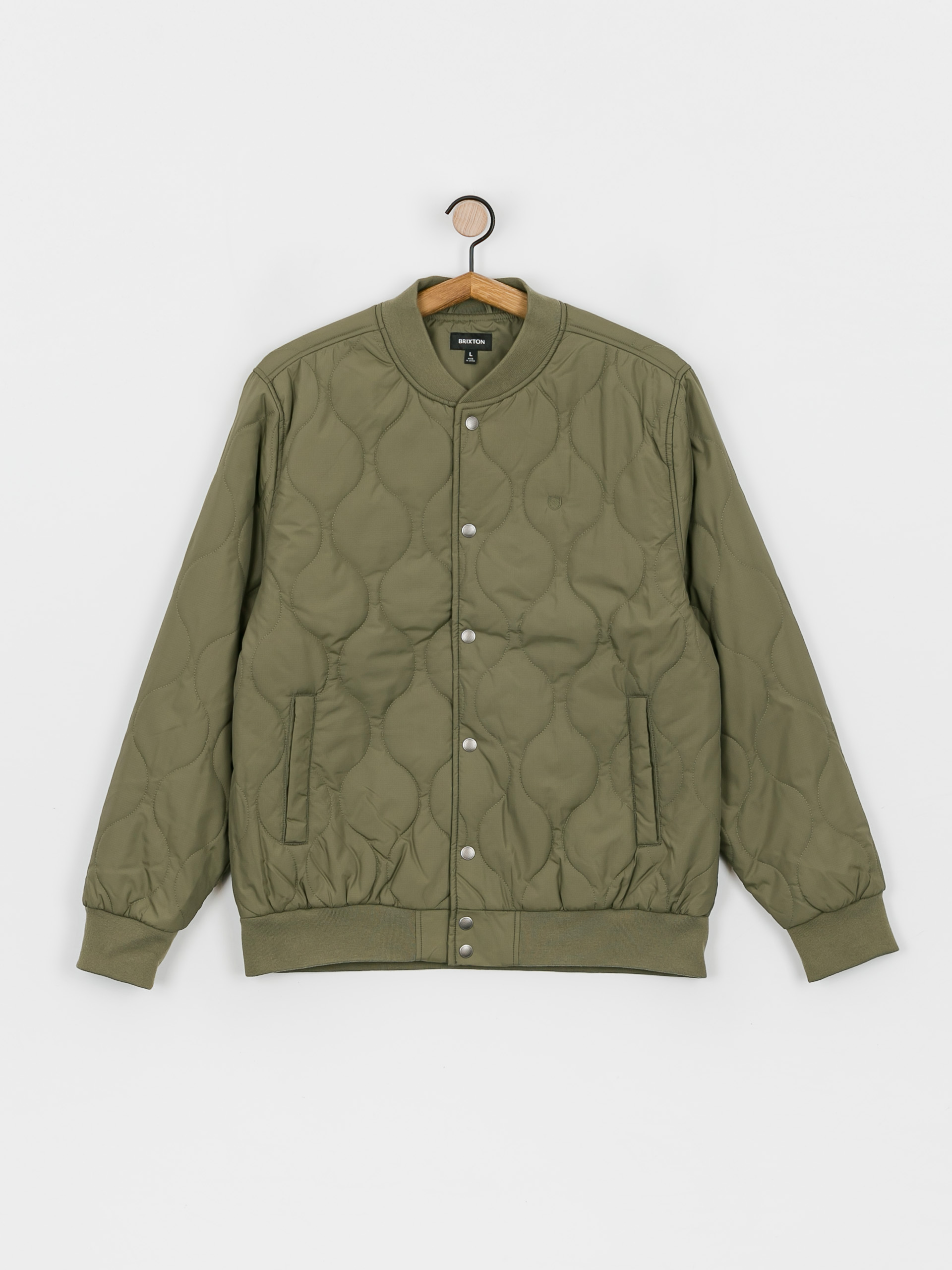 Brixton Dillinger Quilted Bomber Jacket (military olive)