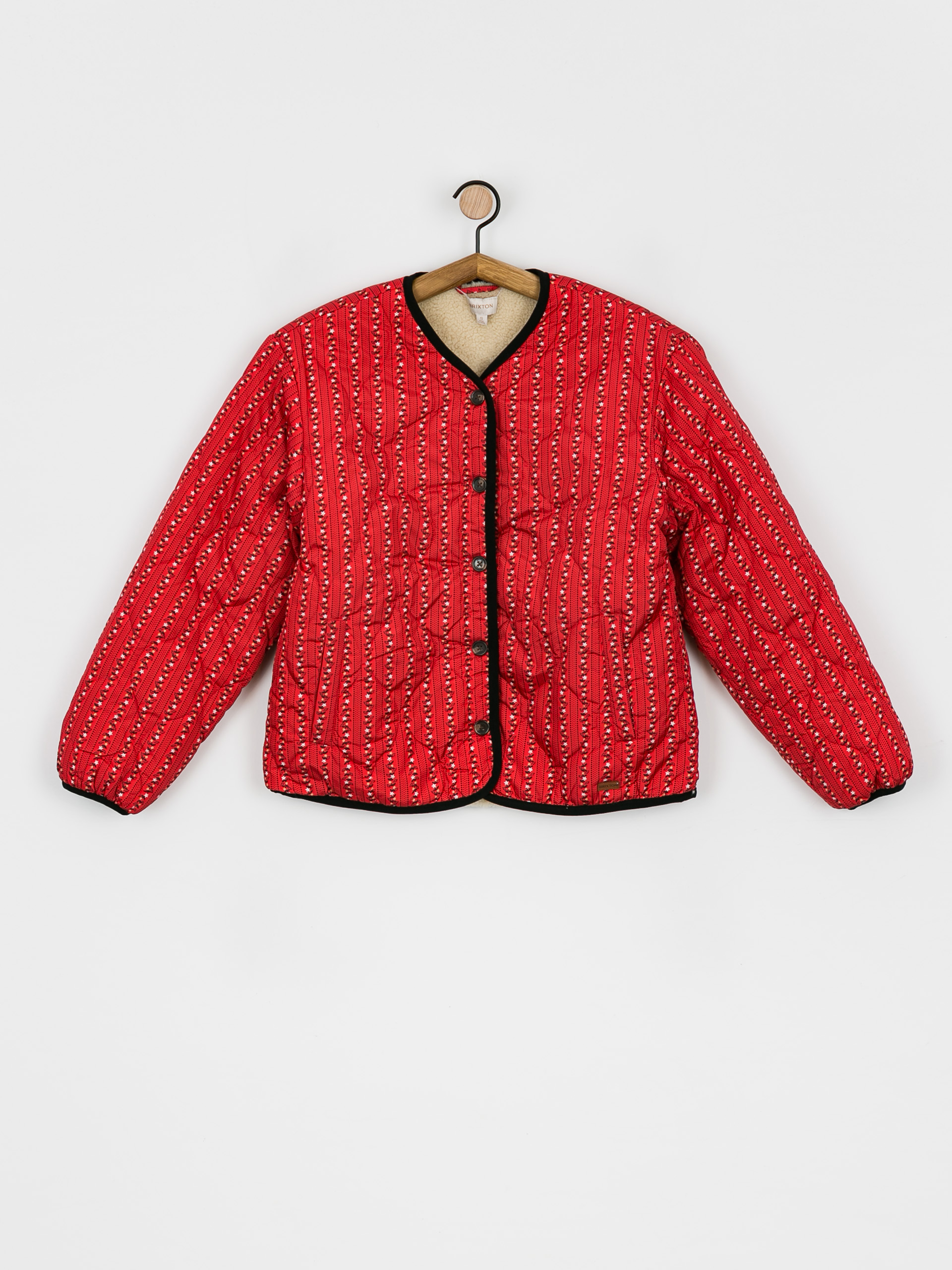 Brixton Sherpa Reversible Padded Jacke Wmn (mars red praire floral)