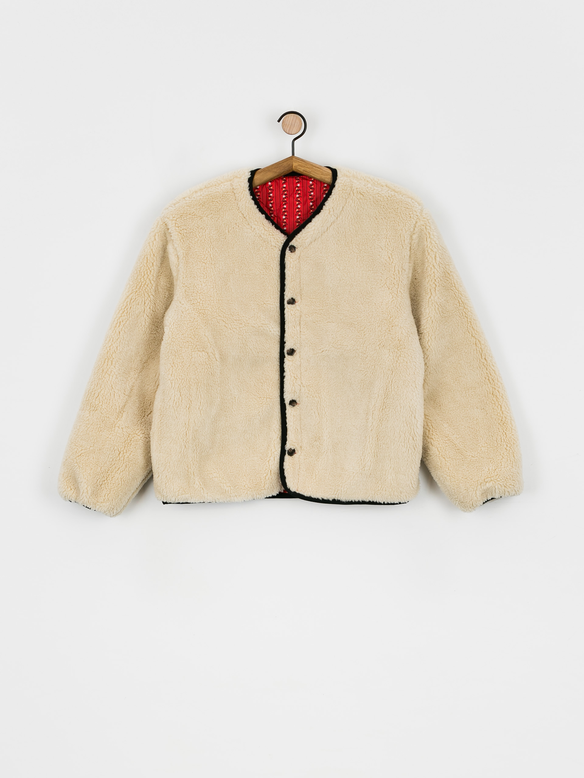 Brixton Sherpa Reversible Padded Jacke Wmn (mars red praire floral)